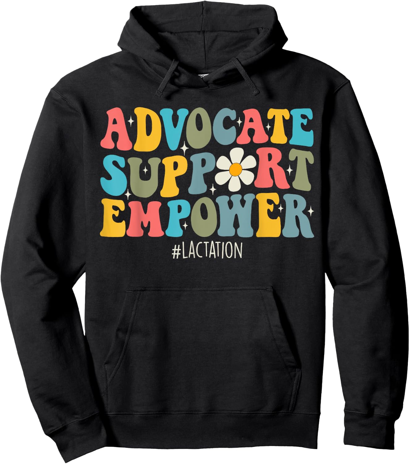 Lactation Consultant Breastfeeding Advocate Support Empowe Hoodie - Hoodie | Black