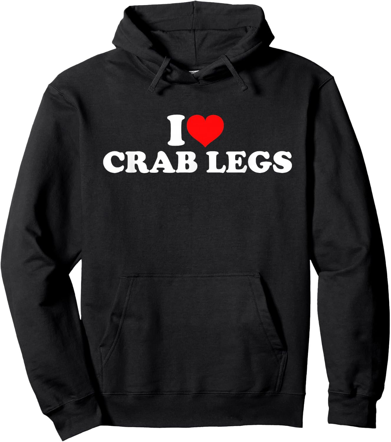 I Love Crab Legs Hoodie - Hoodie | Black