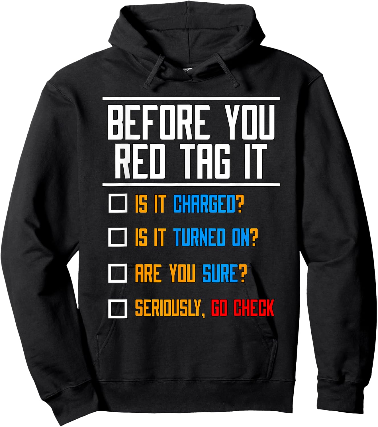 Before You Red Tag IT Associates Problem Solver Swagazon Hoodie - Hoodie | Black
