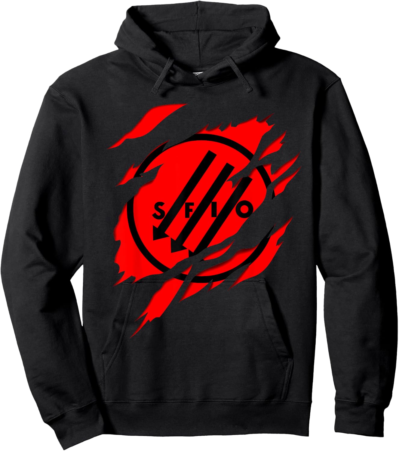 SFIO French Section of Workers' International 3D Effect , Black, S Hoodie - Hoodie | Black