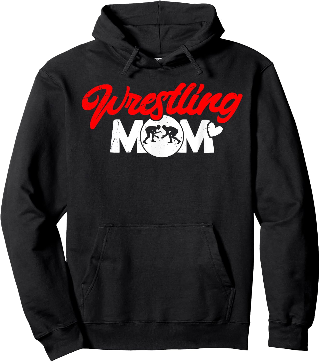 Wrestling Mom Wrestler Mama Hoodie - Hoodie | Black