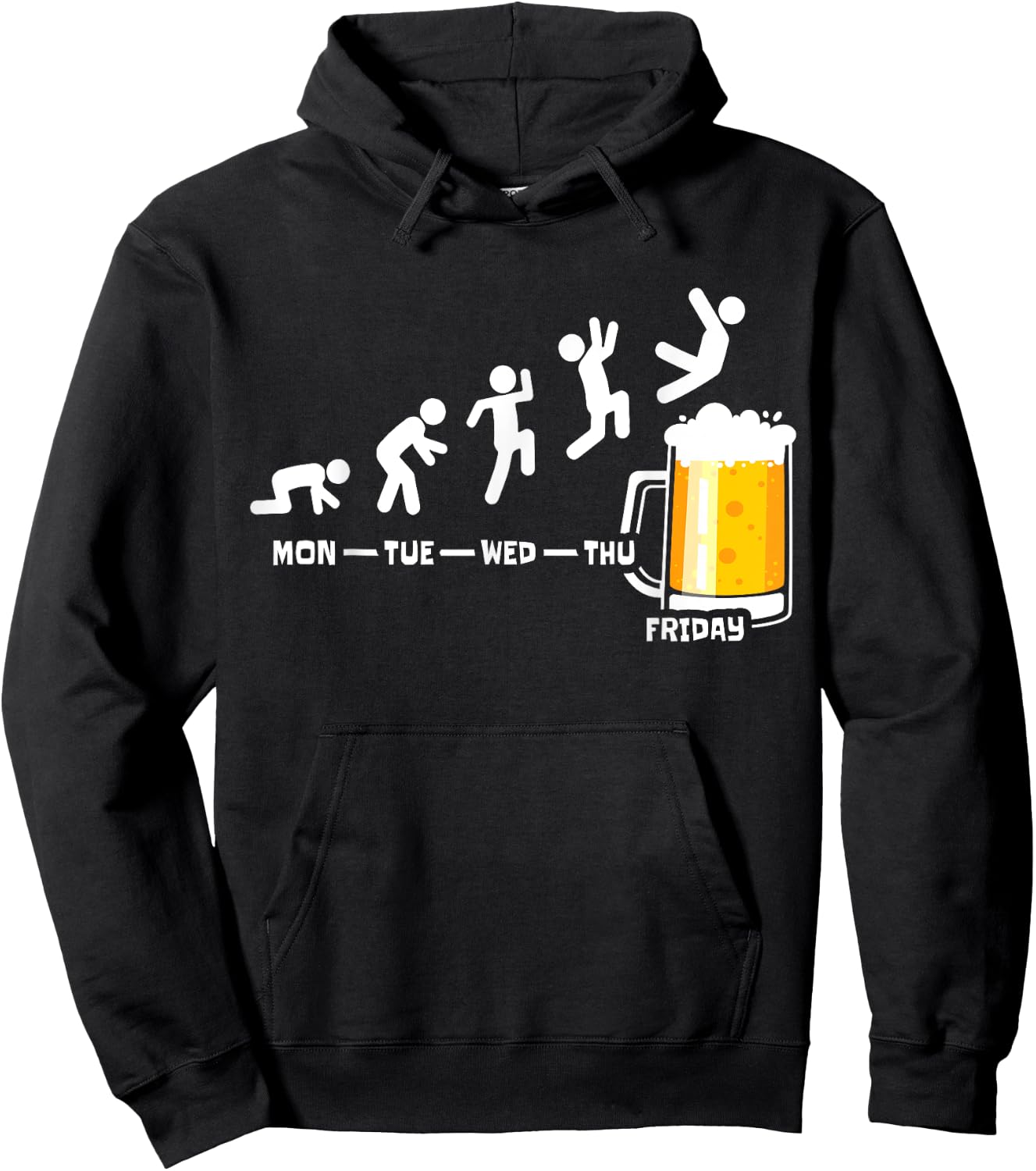 Beer Friday Weekend Week Beers Fridays Funny Beer Drinker Hoodie - Hoodie | Black
