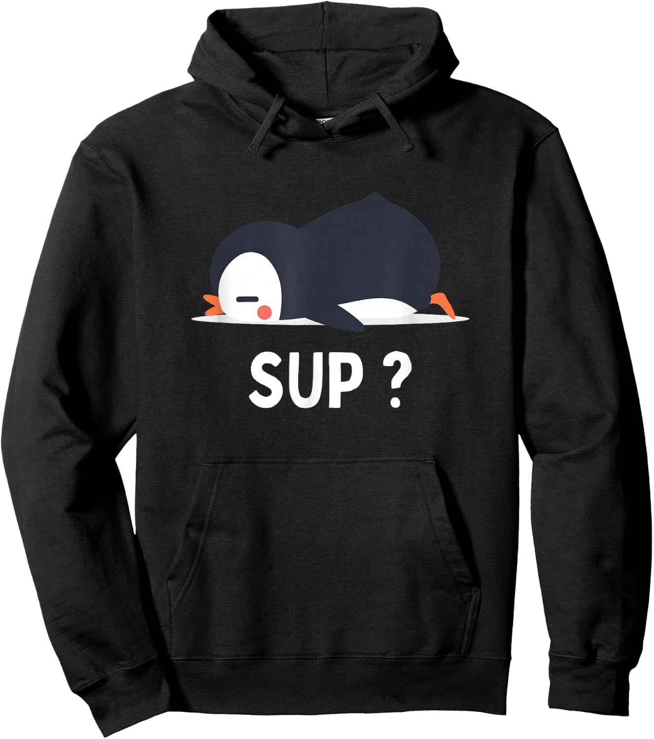 Cute Sleeping Penguin Hoodie - Hoodie | Black