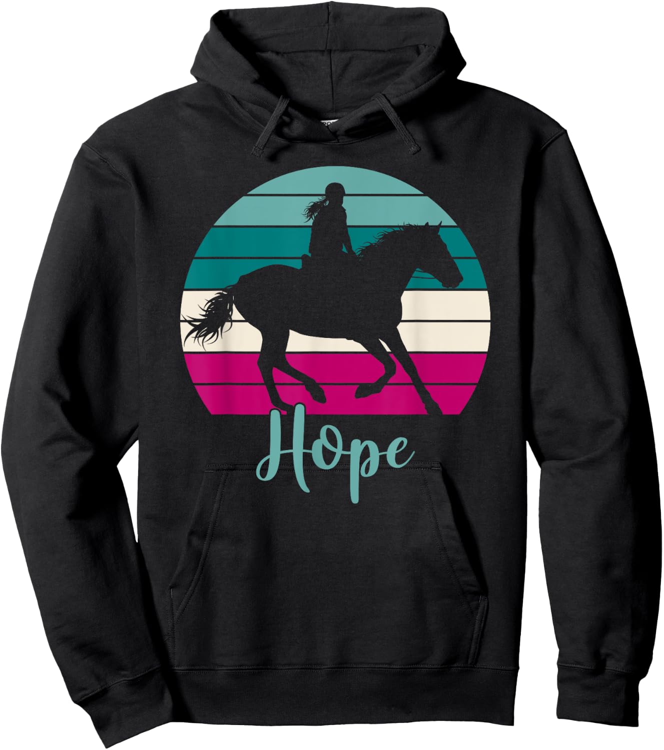 Hope Name Gift - Equestrian Shirt Hope Horse Girl Hoodie - Hoodie | Black