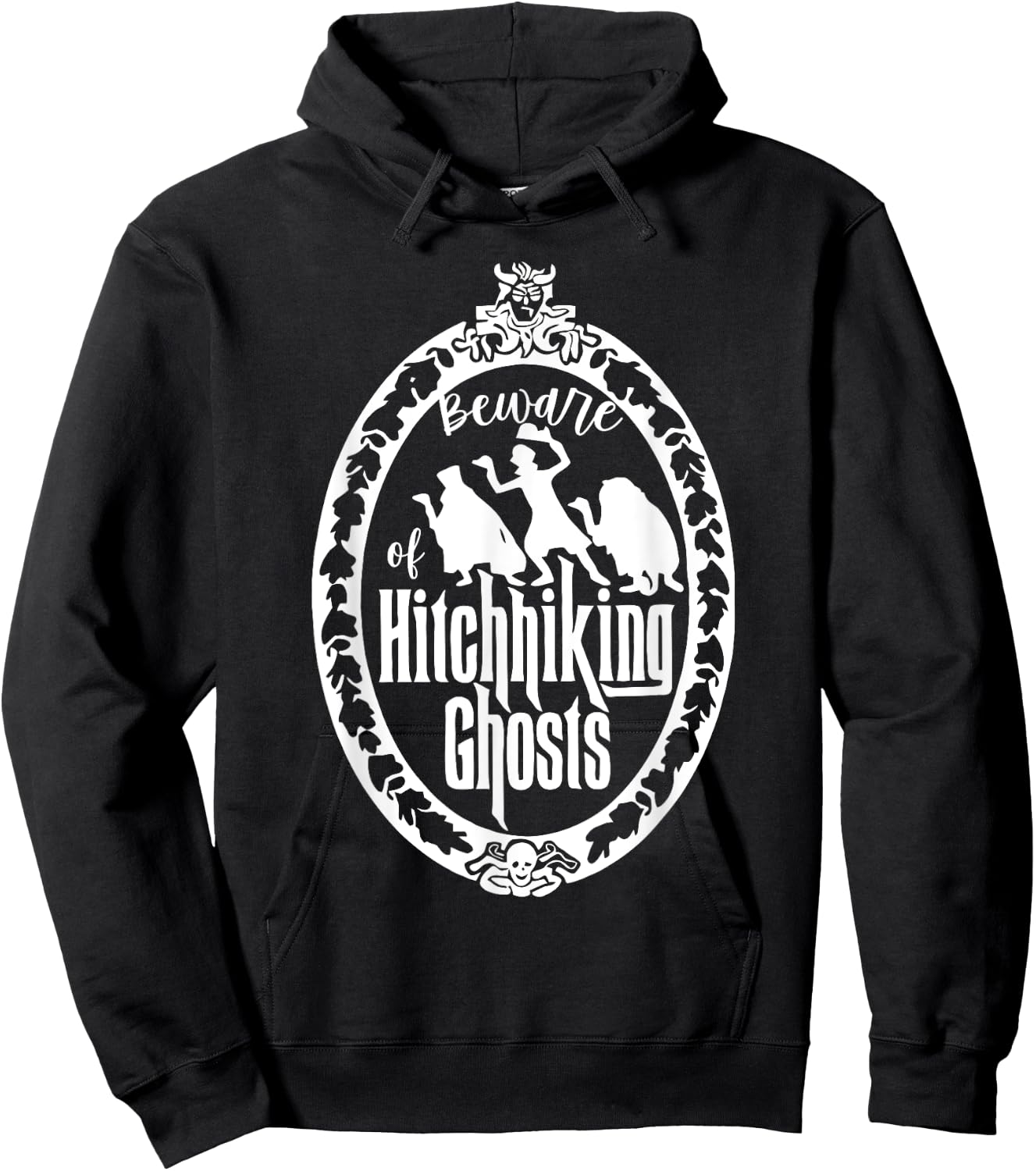 Beware Of Hitchhiking Ghost Halloween Hoodie - Hoodie | Black