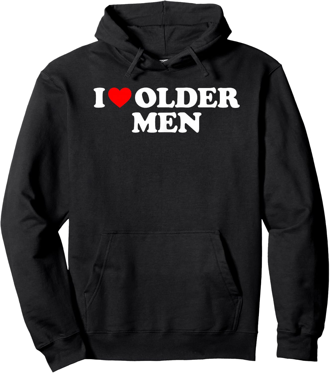 I Love Older Men's Hoodie - Hoodie | Black