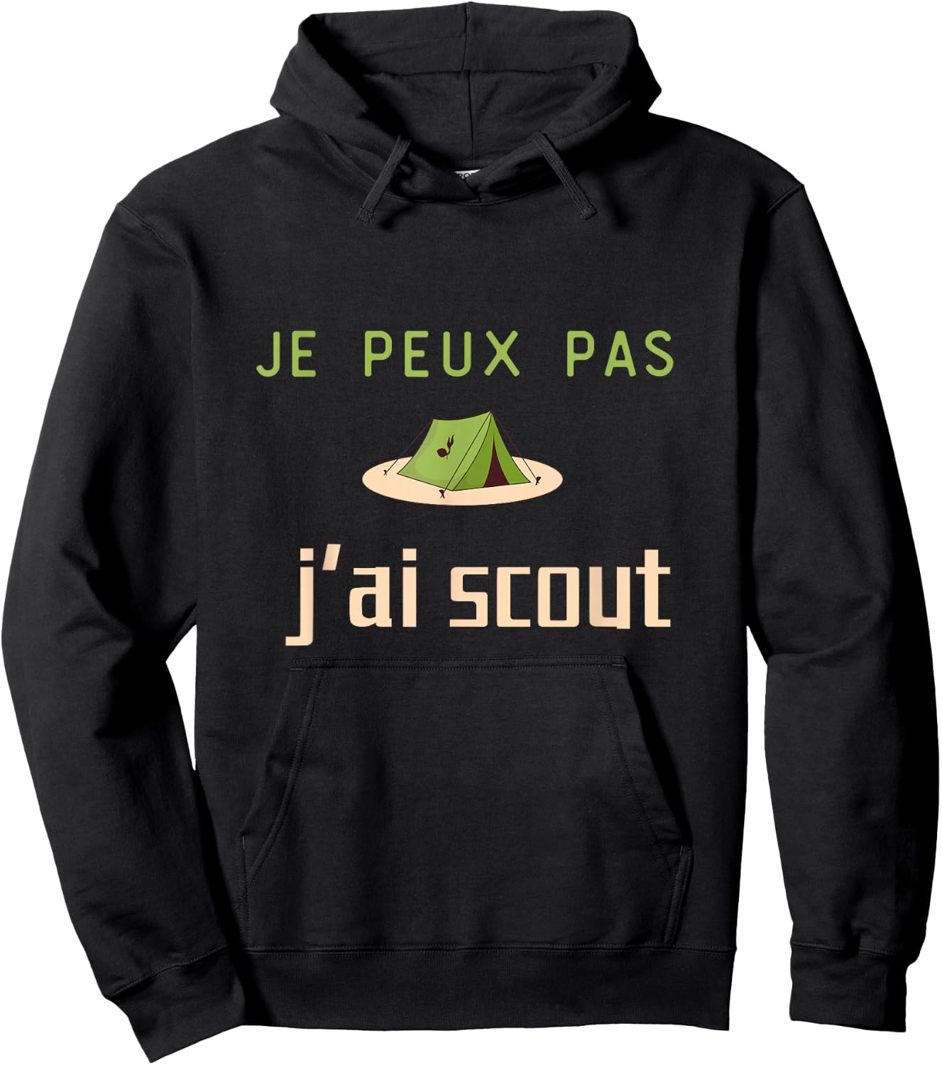 je peux pas j'ai scout , Black, S Hoodie - Hoodie | Black