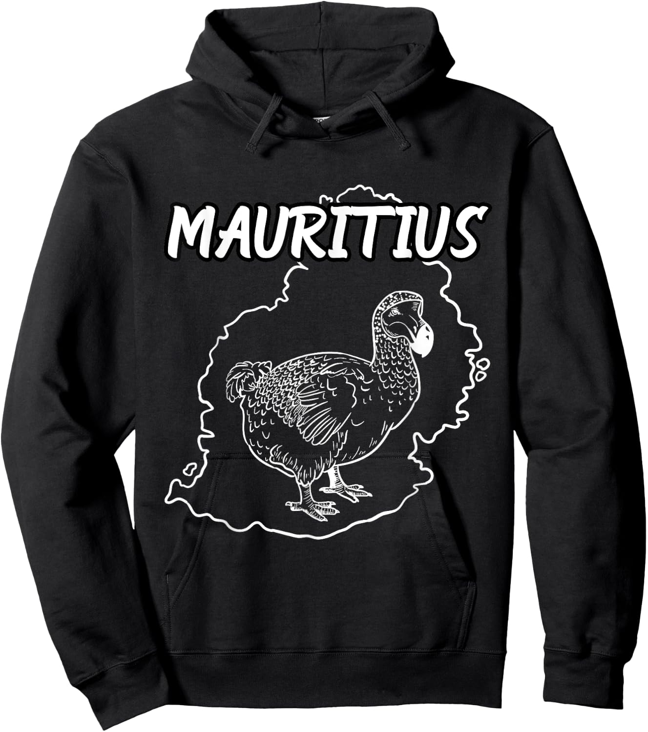 Cool Mauritius Country Map Dodo Bird National Animal T Shirt Hoodie - Hoodie | Black