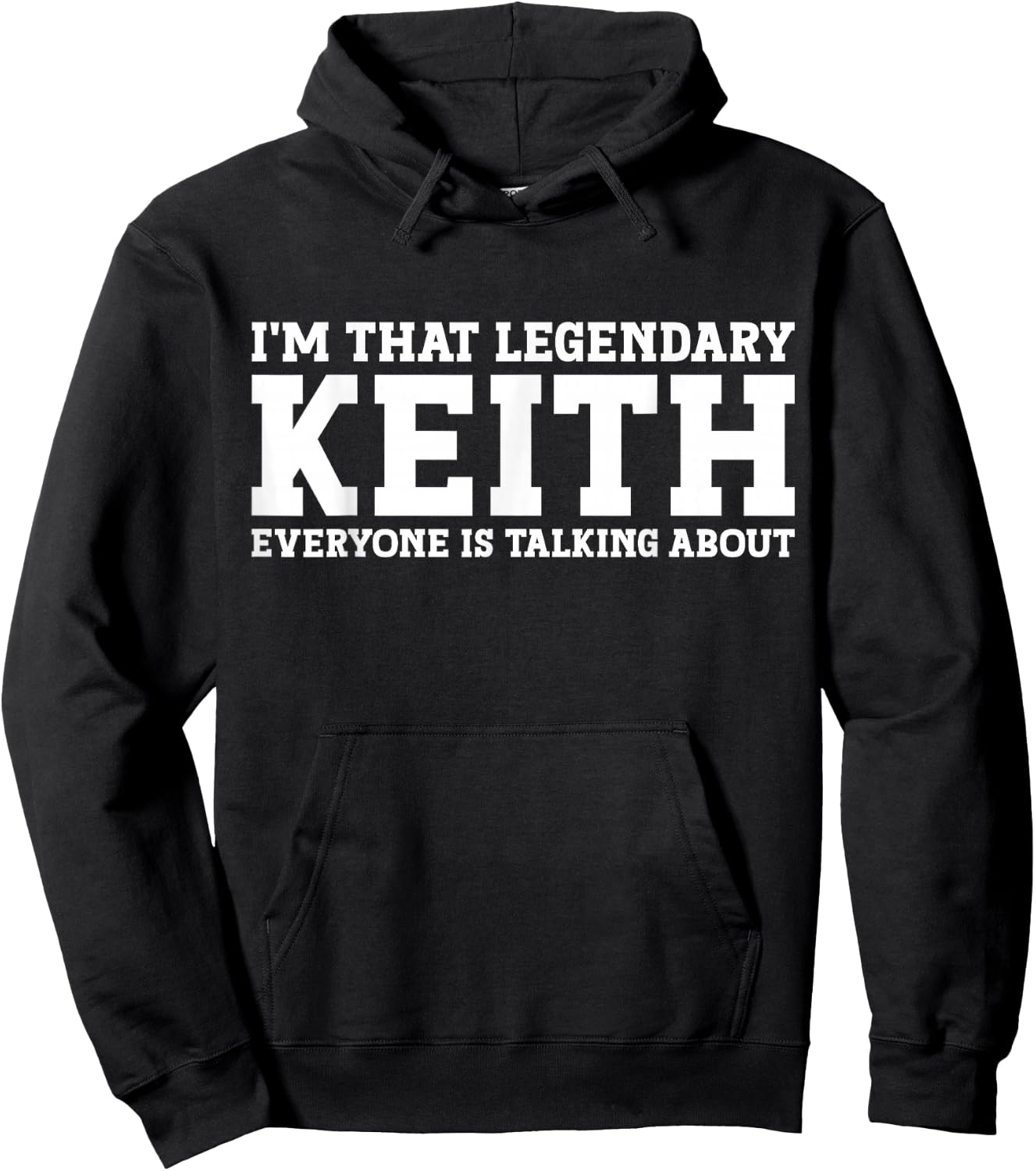 Keith Personal Name Funny Keith Hoodie - Hoodie | Black