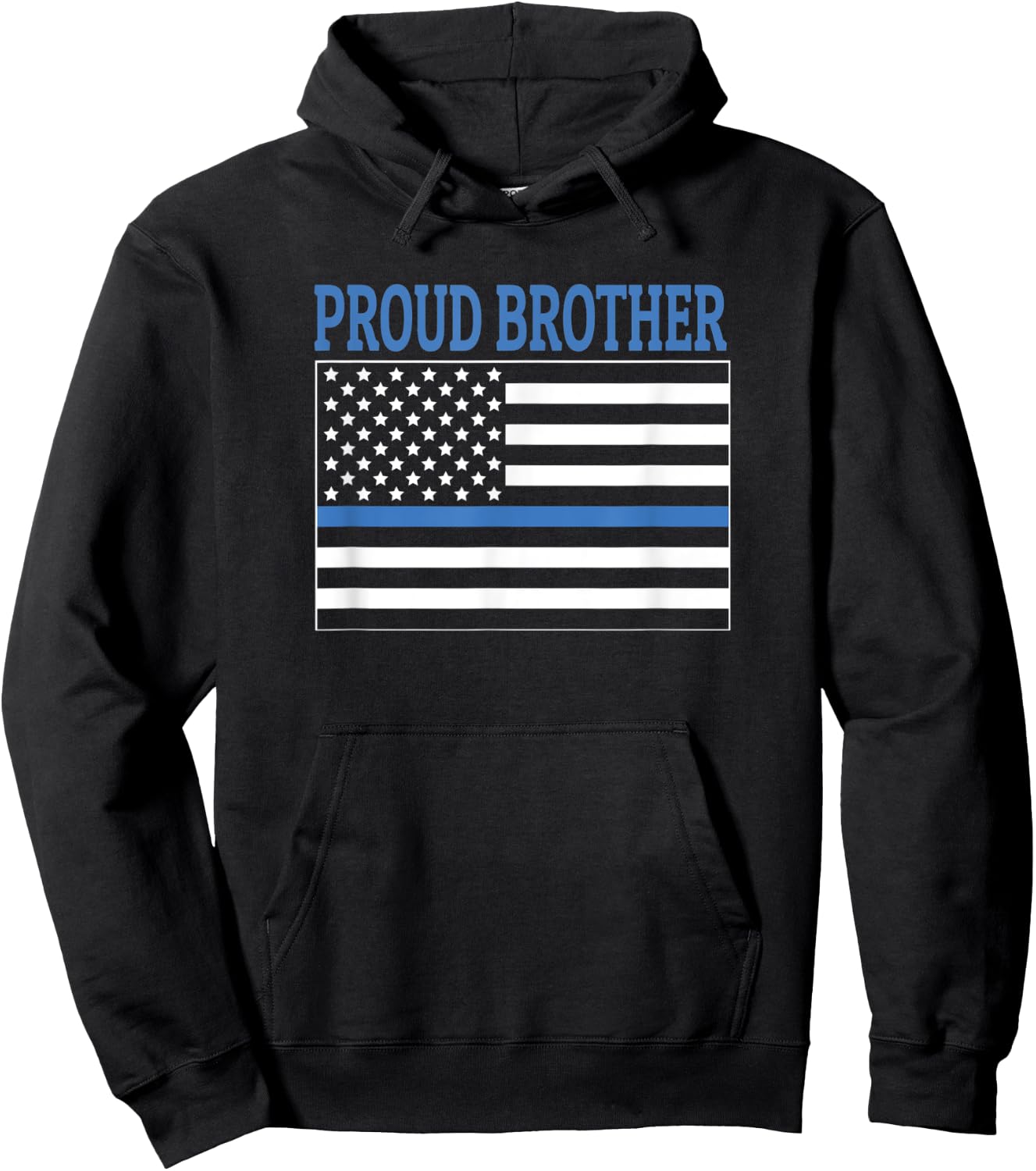 Police Officer Brother - Proud Brother Hoodie - Hoodie | Black