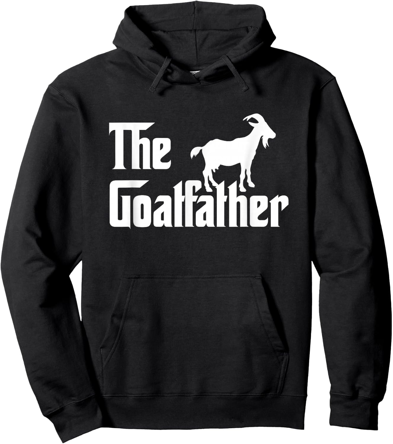 The Goatfather Funny Goat Father Lover Gift Hoodie - Hoodie | Black