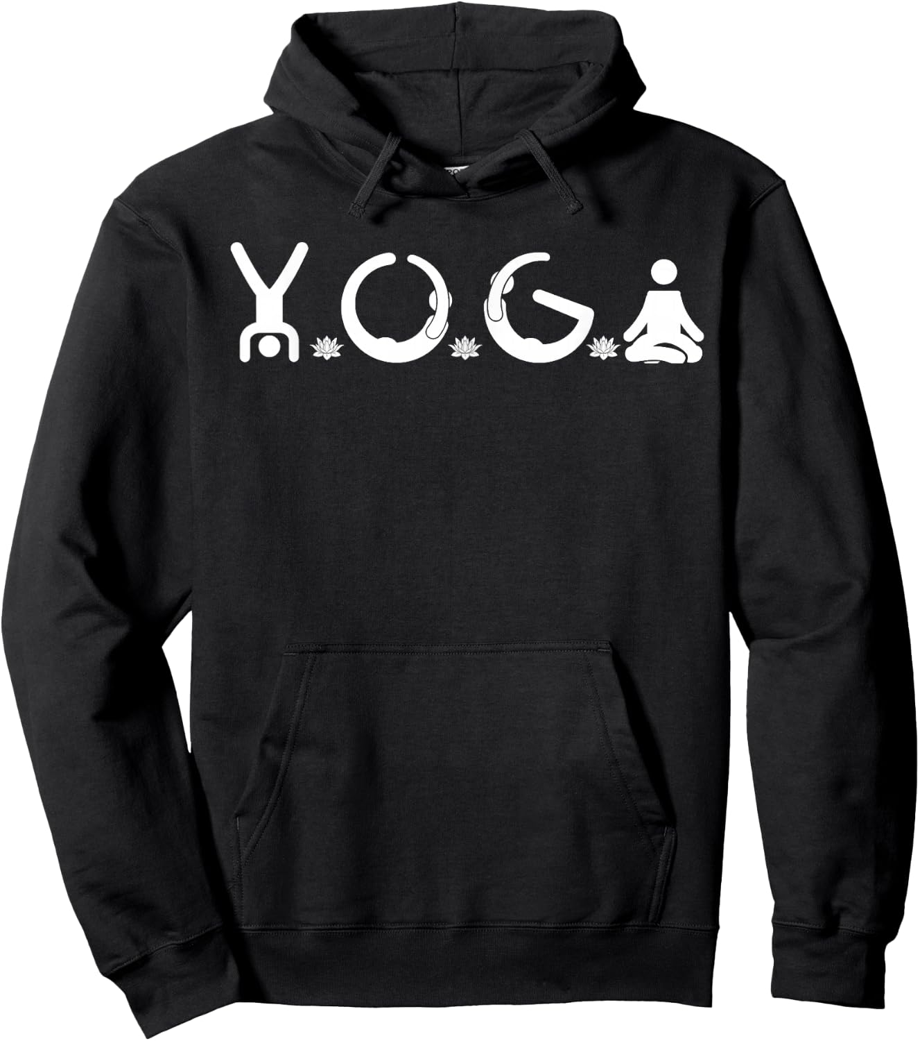 I Love Yoga Teacher Lover Yoga Addict Saying Hoodie - Hoodie | Black