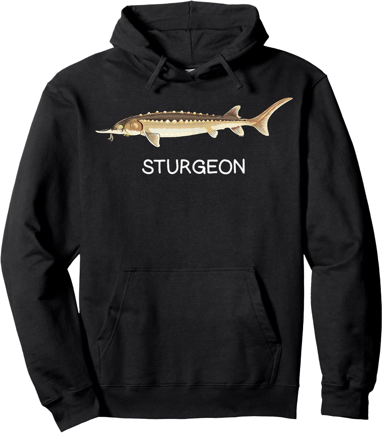Sturgeon Freshwater Game Fish Hoodie - Hoodie | Black