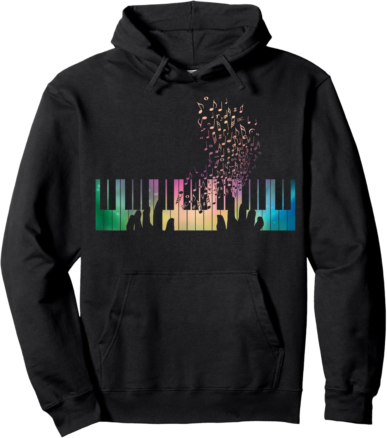 Piano Keyboard Piano Present Men Women Kids Hoodie - Hoodie | Black
