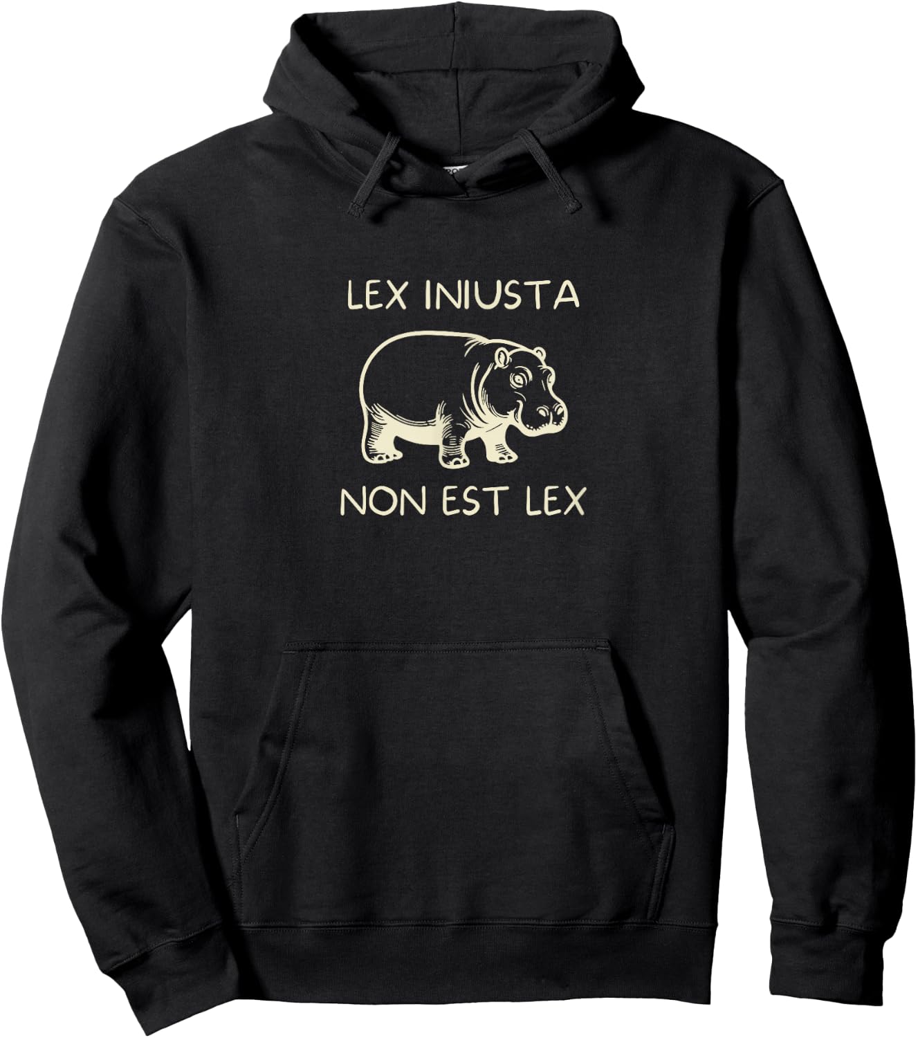 "St. Augustine Hippo Quote Design Hoodie - Hoodie | Black