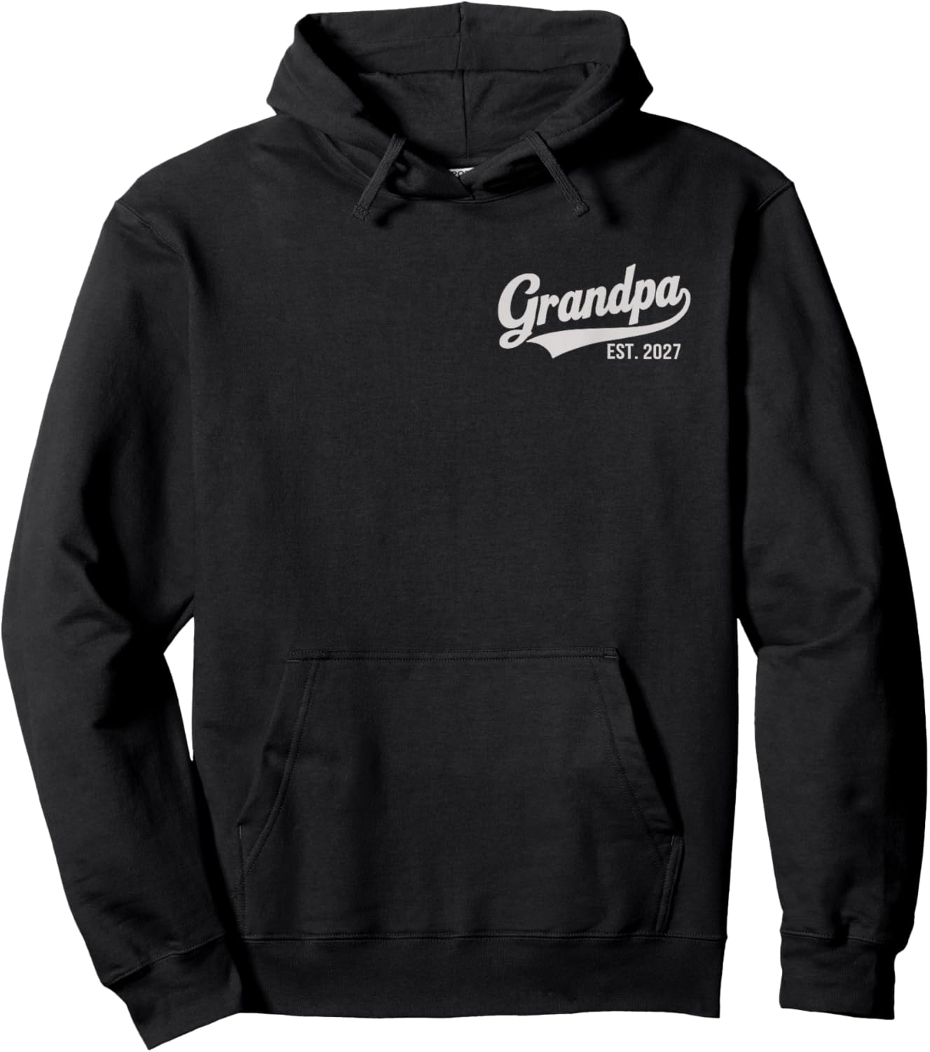 Promoted to Grandpa 2027 Grandpa Est 2027 Logo Grandpa 2027 Hoodie - Hoodie | Black