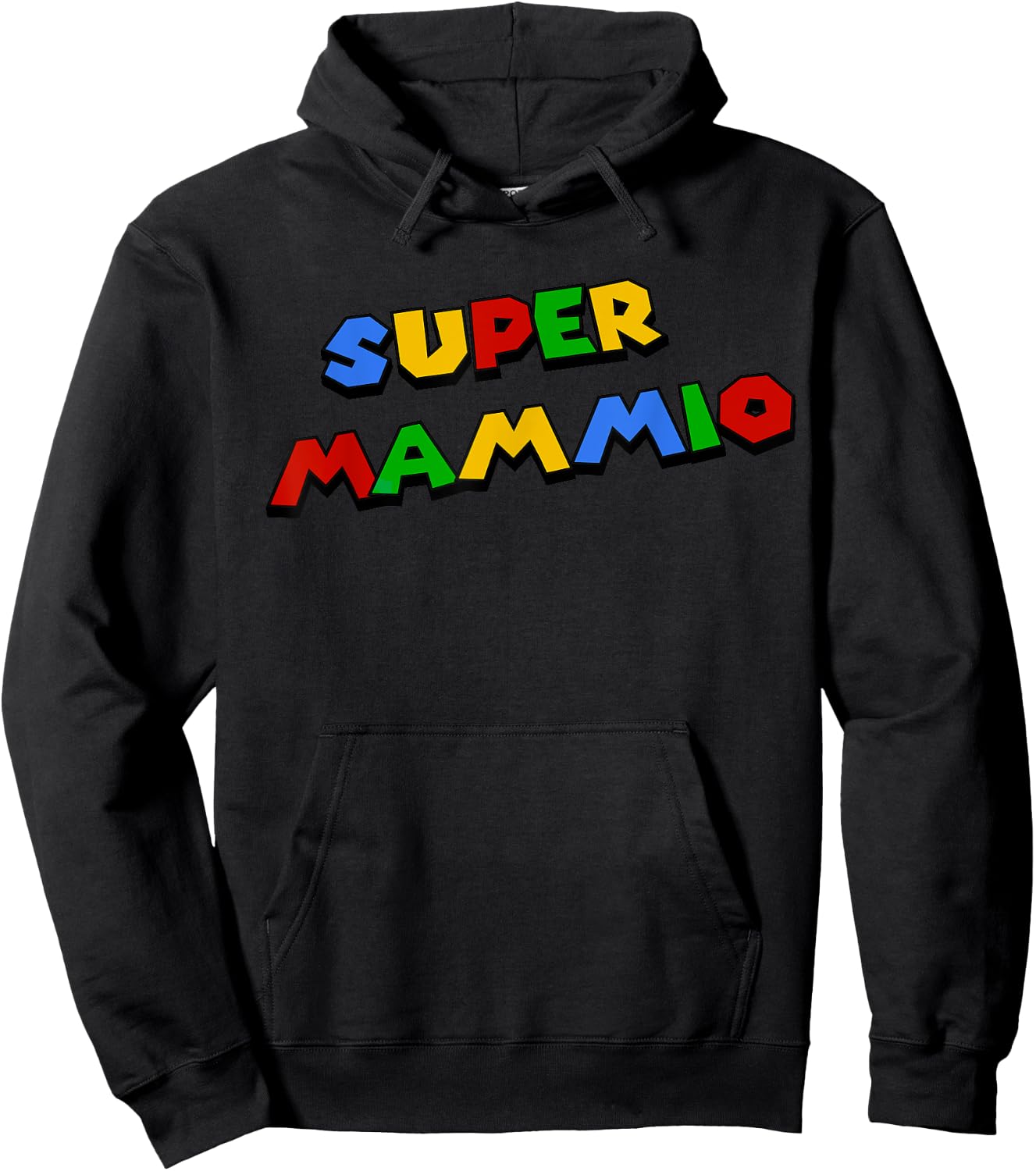 Damen Super Mammio Lustig Nerdy Mama Mutter Hoodie - Hoodie | Black