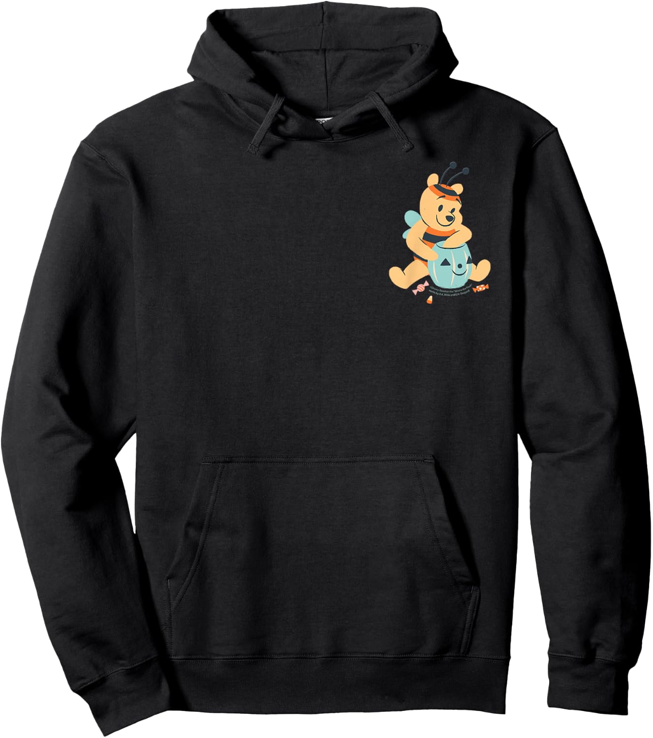 Disney Winnie The Pooh Halloween Hunny Bee and Pumpkin Pot Hoodie - Hoodie | Black