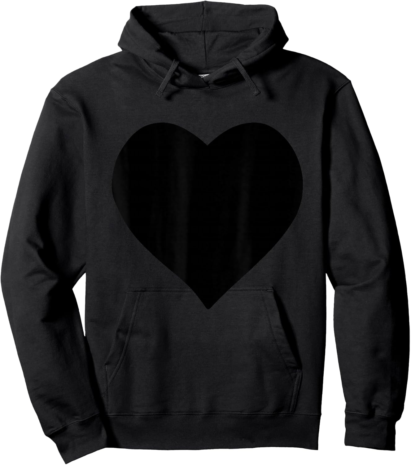 Big Black Heart Hoodie - Hoodie | Black