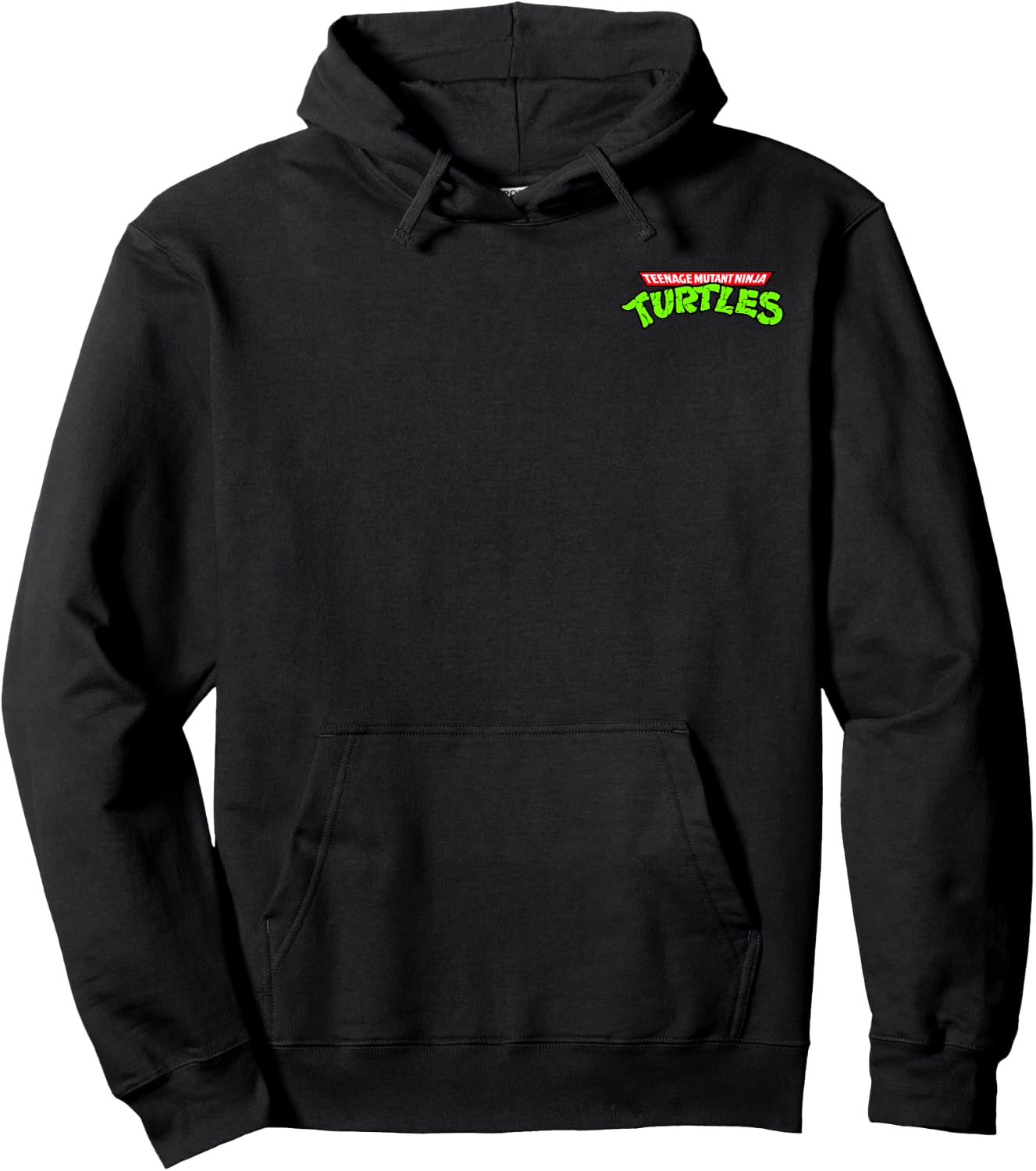 Teenage Mutant Ninja Turtles Classic Vintage Pocket Logo Hoodie - Hoodie | Black