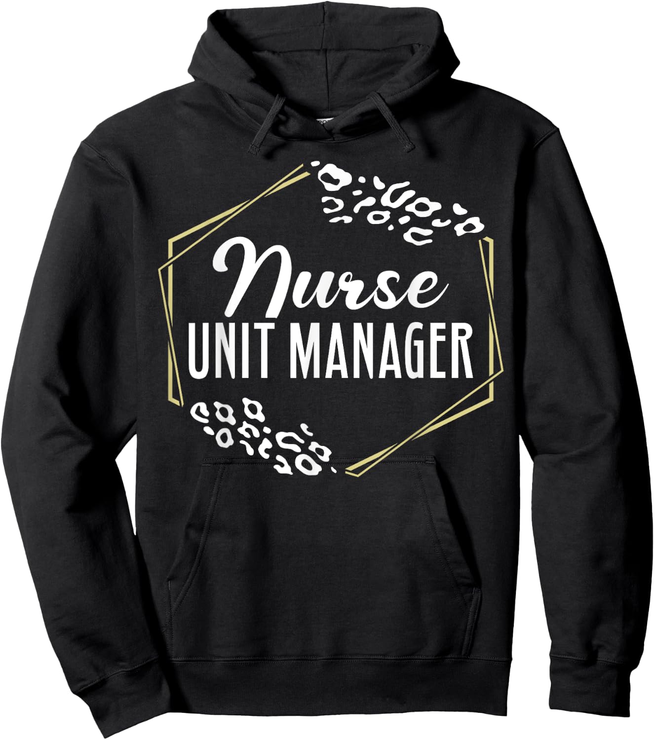 Nurse Unit Manager Appreciation Leopard Hoodie - Hoodie | Black