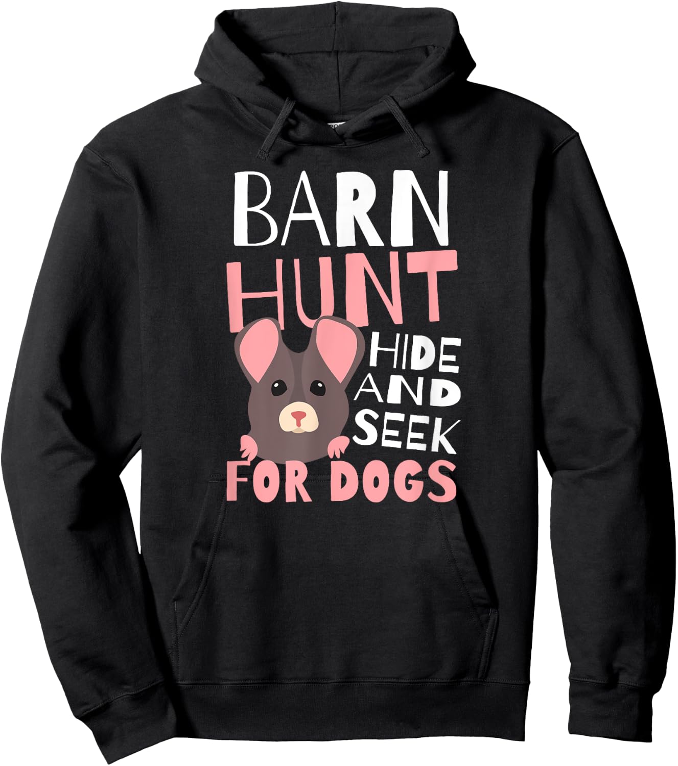 Barn Hunt Hide And Seek Design Barn Hunt Hoodie - Hoodie | Black