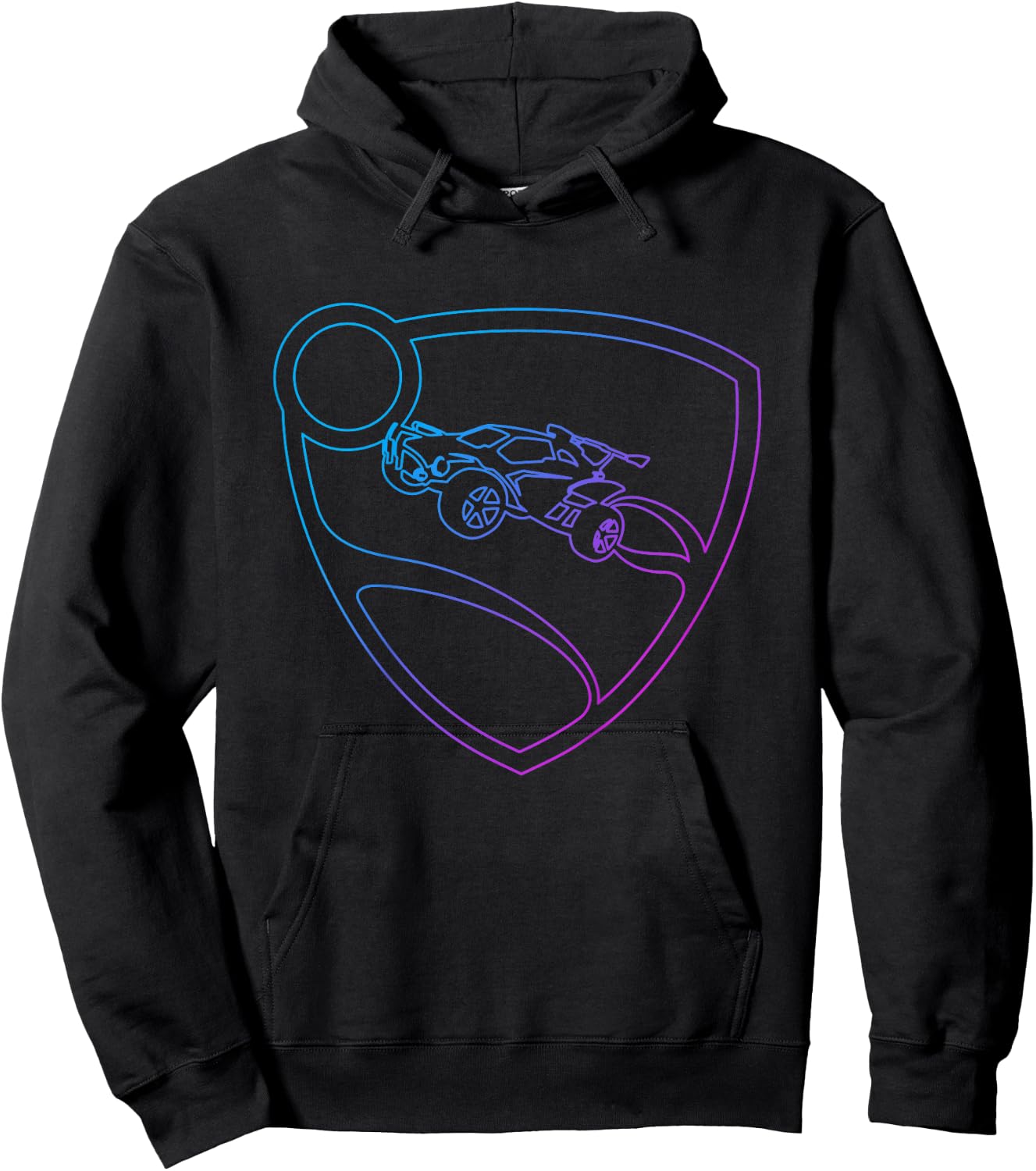 Children's Rocket League Logo with Luminous Shield for Kids , black Hoodie - Hoodie | Black
