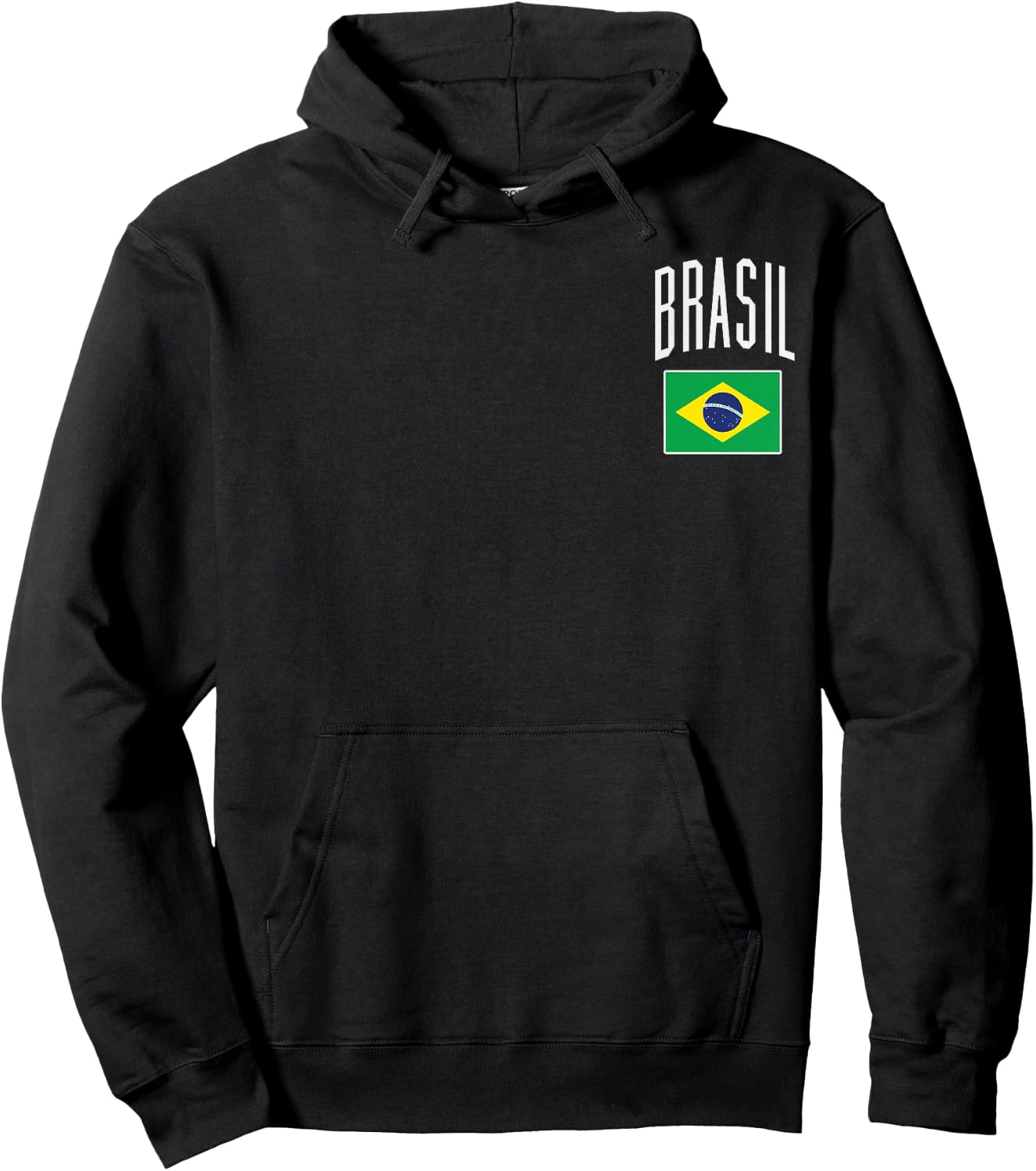 Brasil Flag Brazilian Football Soccer Fan Men Women Kids Hoodie - Hoodie | Black