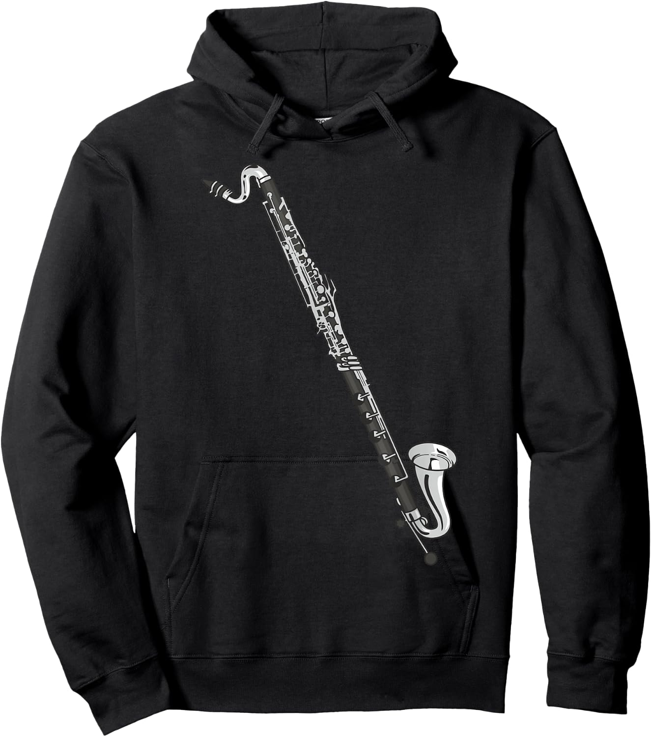 Bass clarinet , black Hoodie - Hoodie | Black