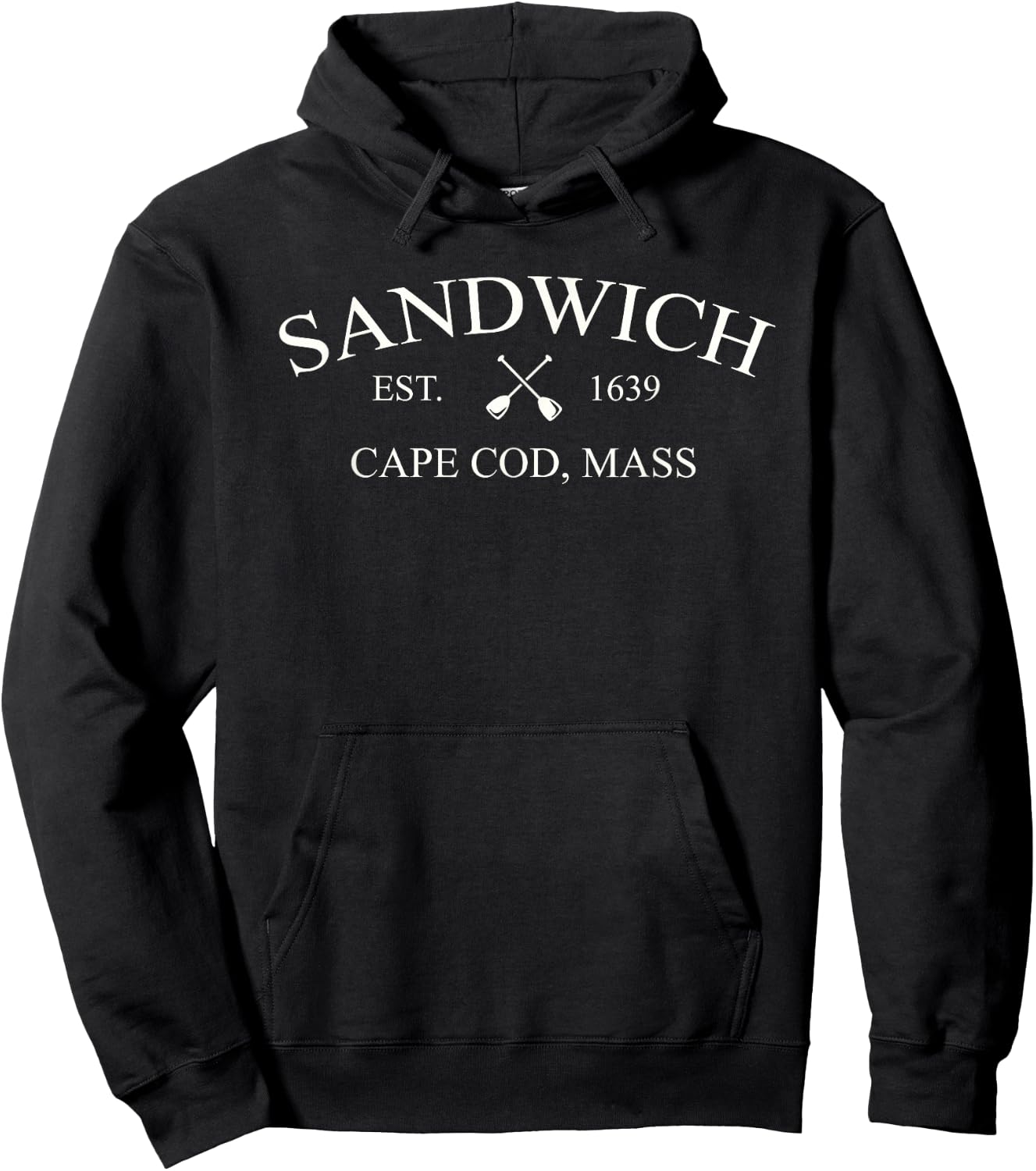Classic Sandwich Cape Cod - Sandwich, MA Hoodie - Hoodie | Black