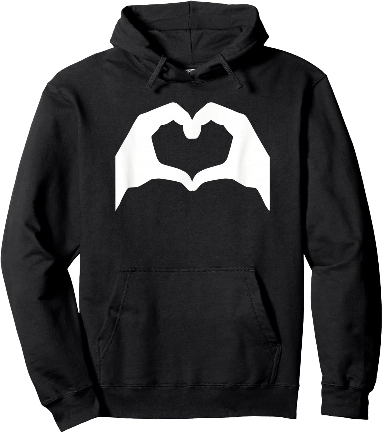 Hands heart Hoodie - Hoodie | Black