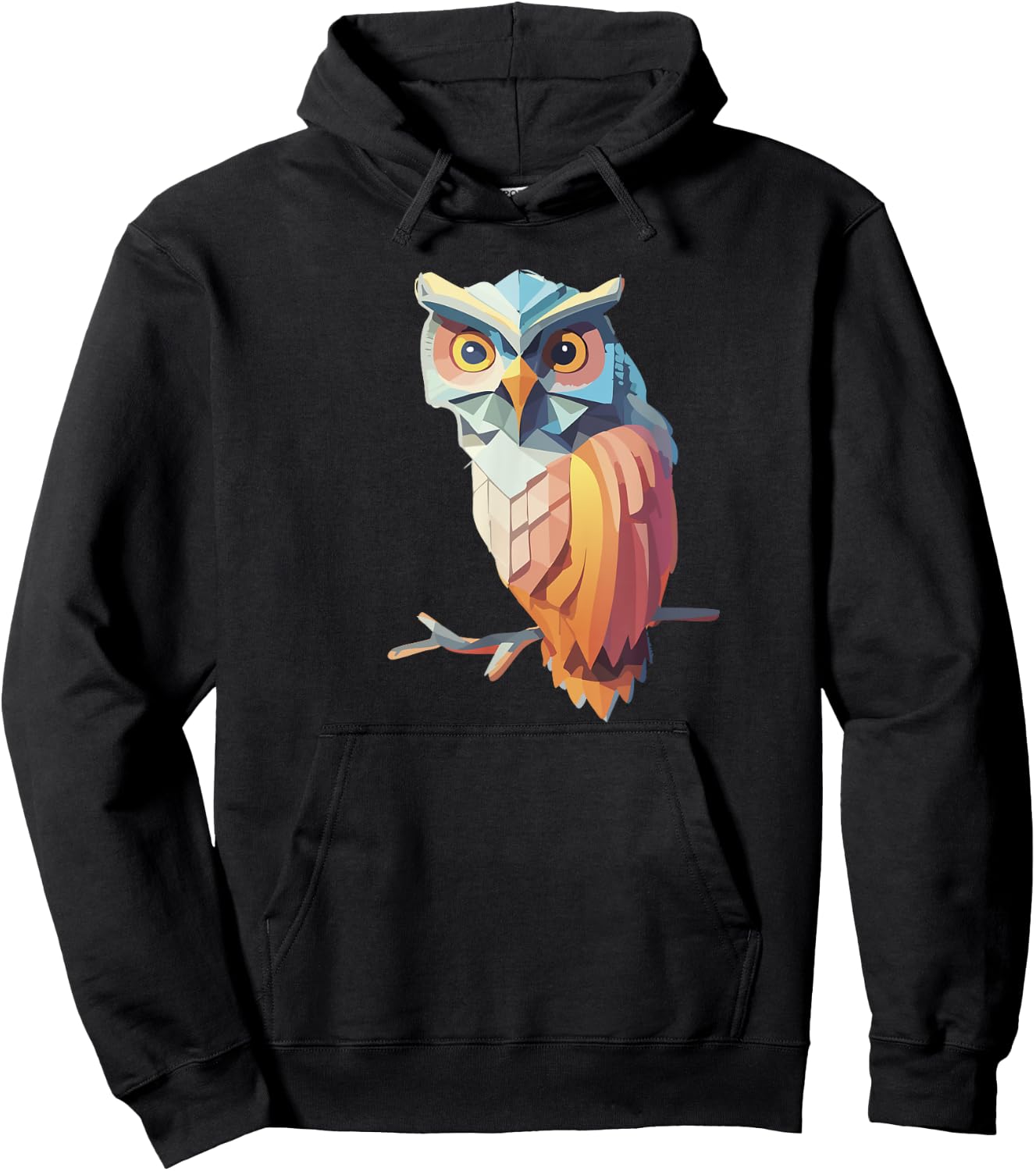Wise Owl Artwork - Bird Art Animal, Owl Birds, Owl Gifts Hoodie - Hoodie | Black