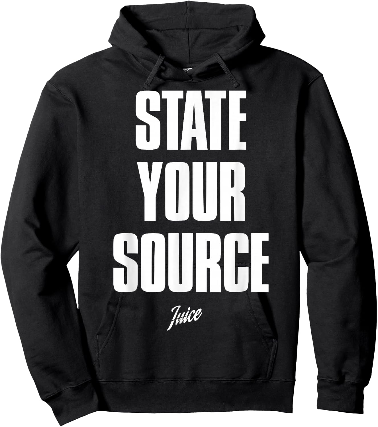 State Your Source Shirt State Your Source Women Kids Hoodie - Hoodie | Black