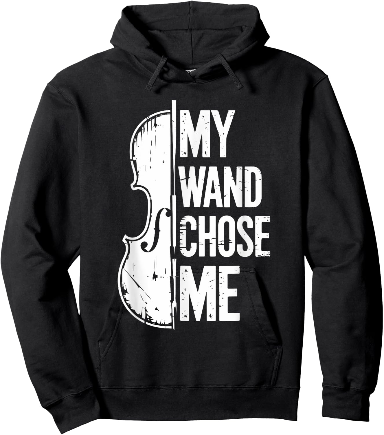 My Wand Chose Me, Violinist Orchestra Violin Player Hoodie - Hoodie | Black