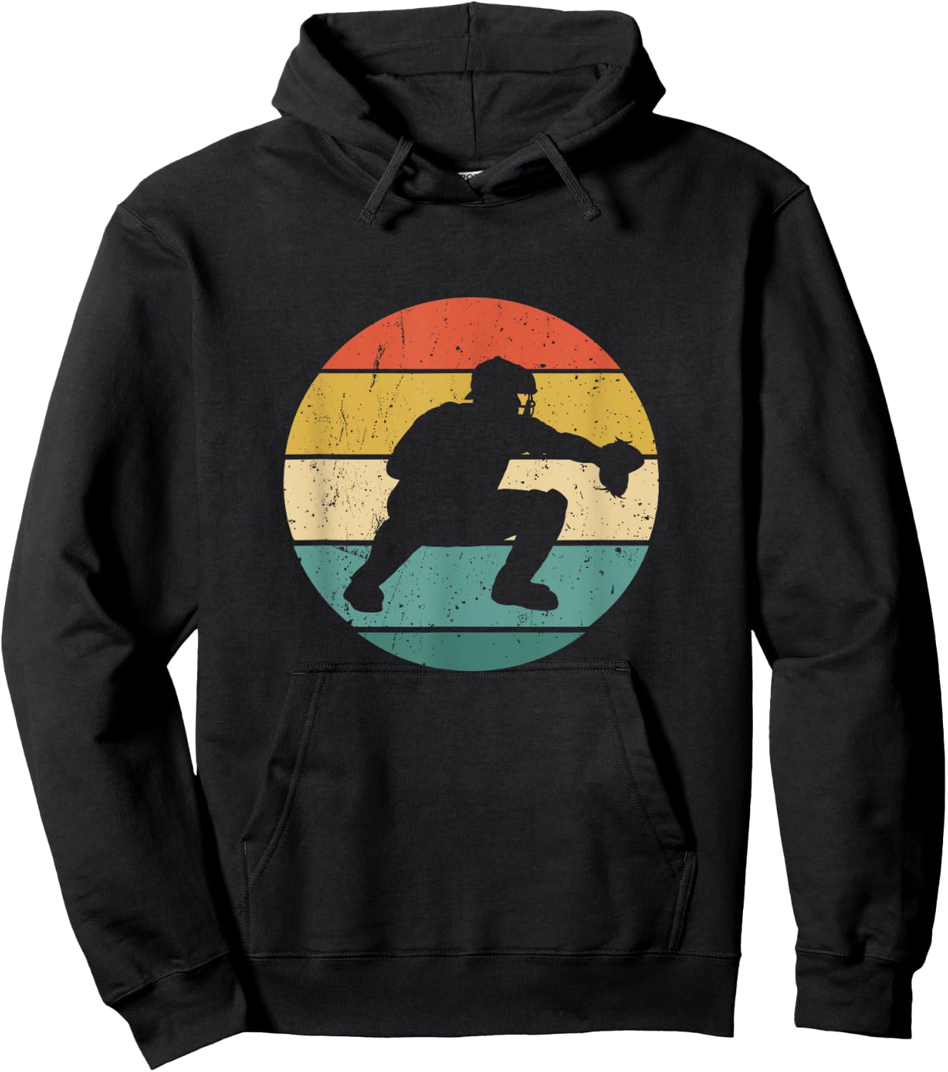 Vintage Baseball Catchers Gear Gift Hoodie - Hoodie | Black