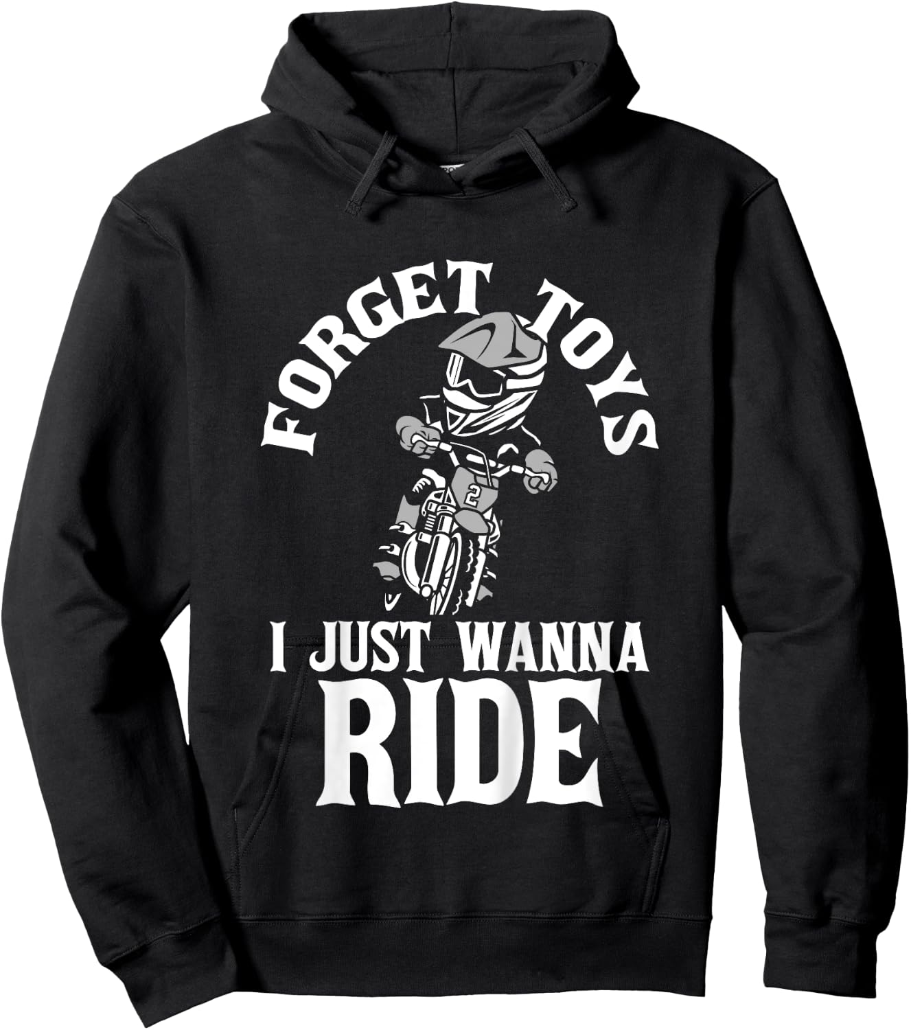 Forget Toys - Lustiges Dirt Bike Kid Motocross MX Racer Boy Girl Hoodie - Hoodie | Black