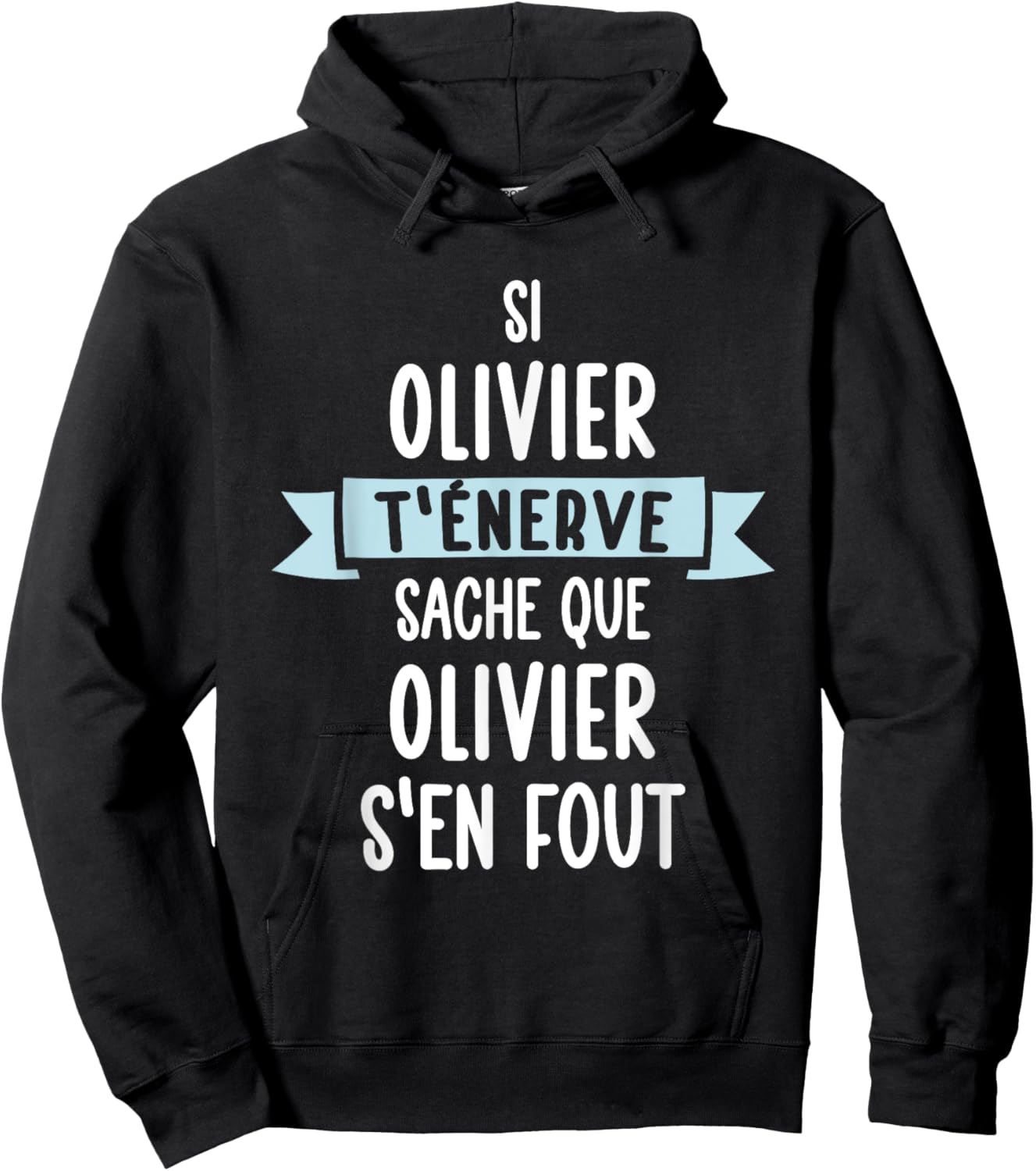 Gift Man Humour Name Personalised Olivier , Black, S Hoodie - Hoodie | Black