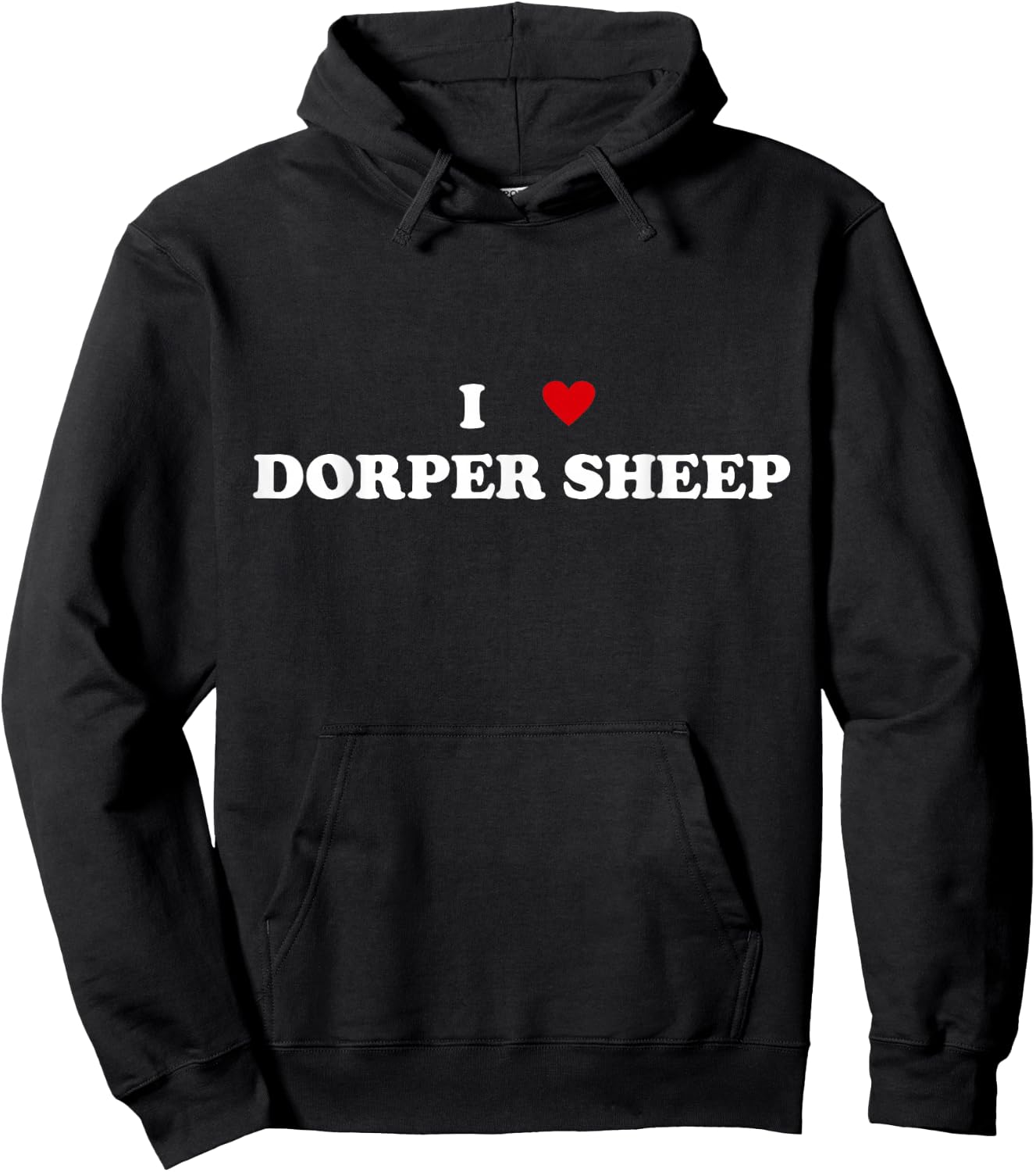I Heart Breed Livestock Breeder - I Love Dorper Sheep Hoodie - Hoodie | Black