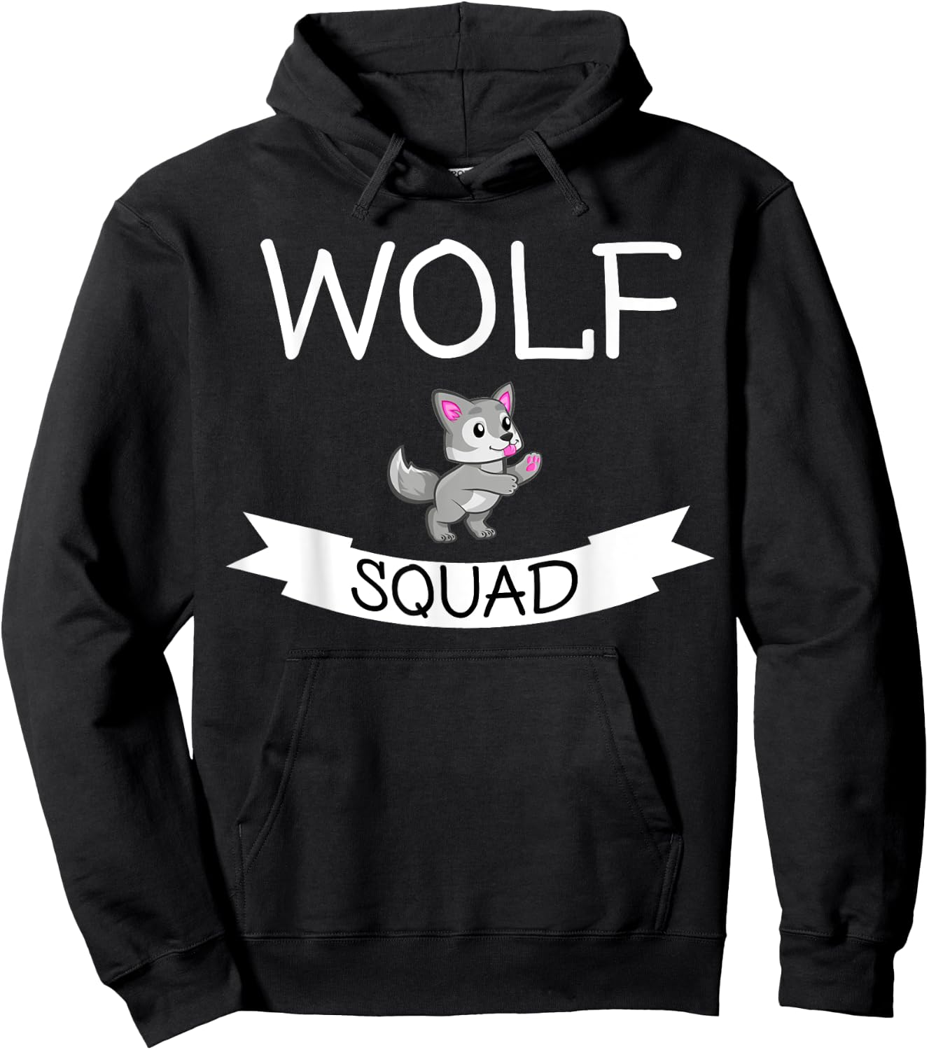 Funny - Wolf Squad Hoodie - Hoodie | Black