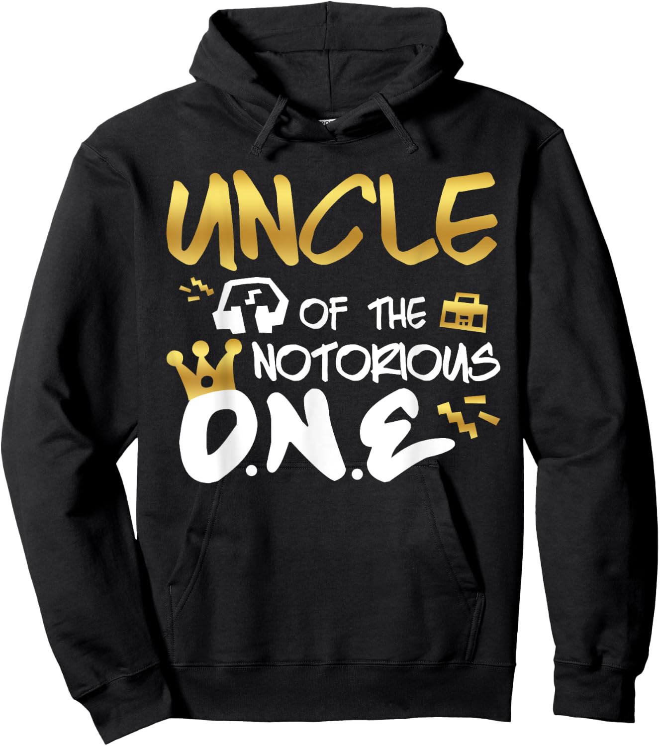 Uncle Of The Notorious One Old School 1st Hip Hop Birthday Hoodie - Hoodie | Black