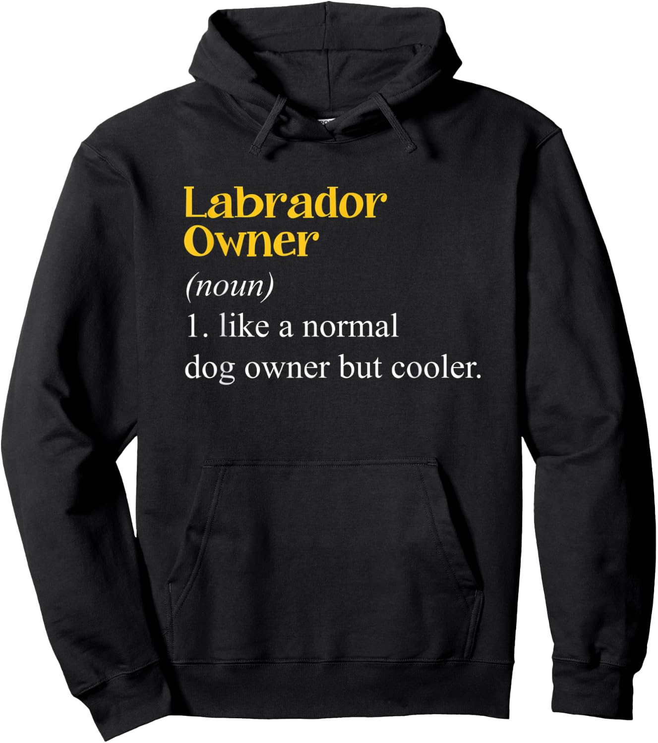 Labrador Owner Definition Lab Puppy Dog Lovers Hoodie - Hoodie | Black