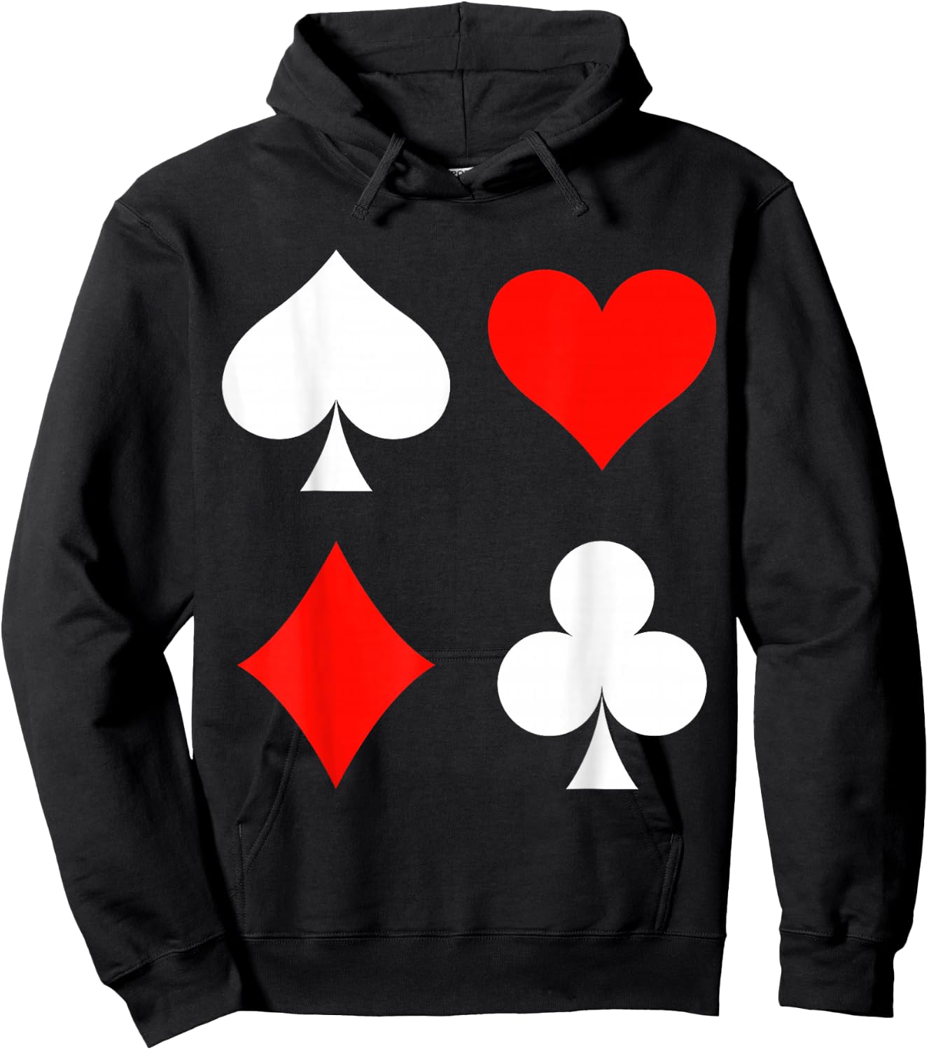 Playing Cards Skat Card Game Poker Costume Carnival Fancy Dress , black Hoodie - Hoodie | Black