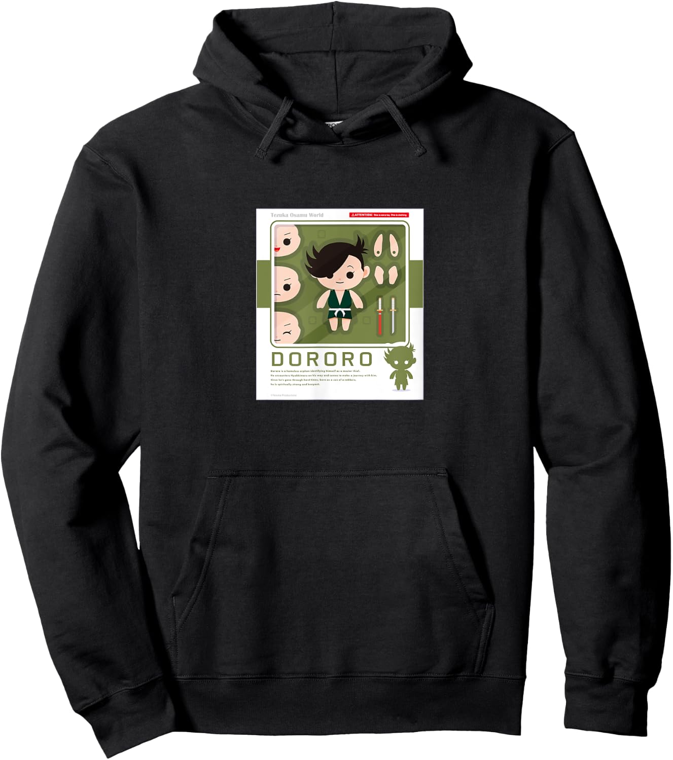 Dororo Figure package2(Dororo) (C)TEZUKA PRODUCTIONS Hoodie - Hoodie | Black