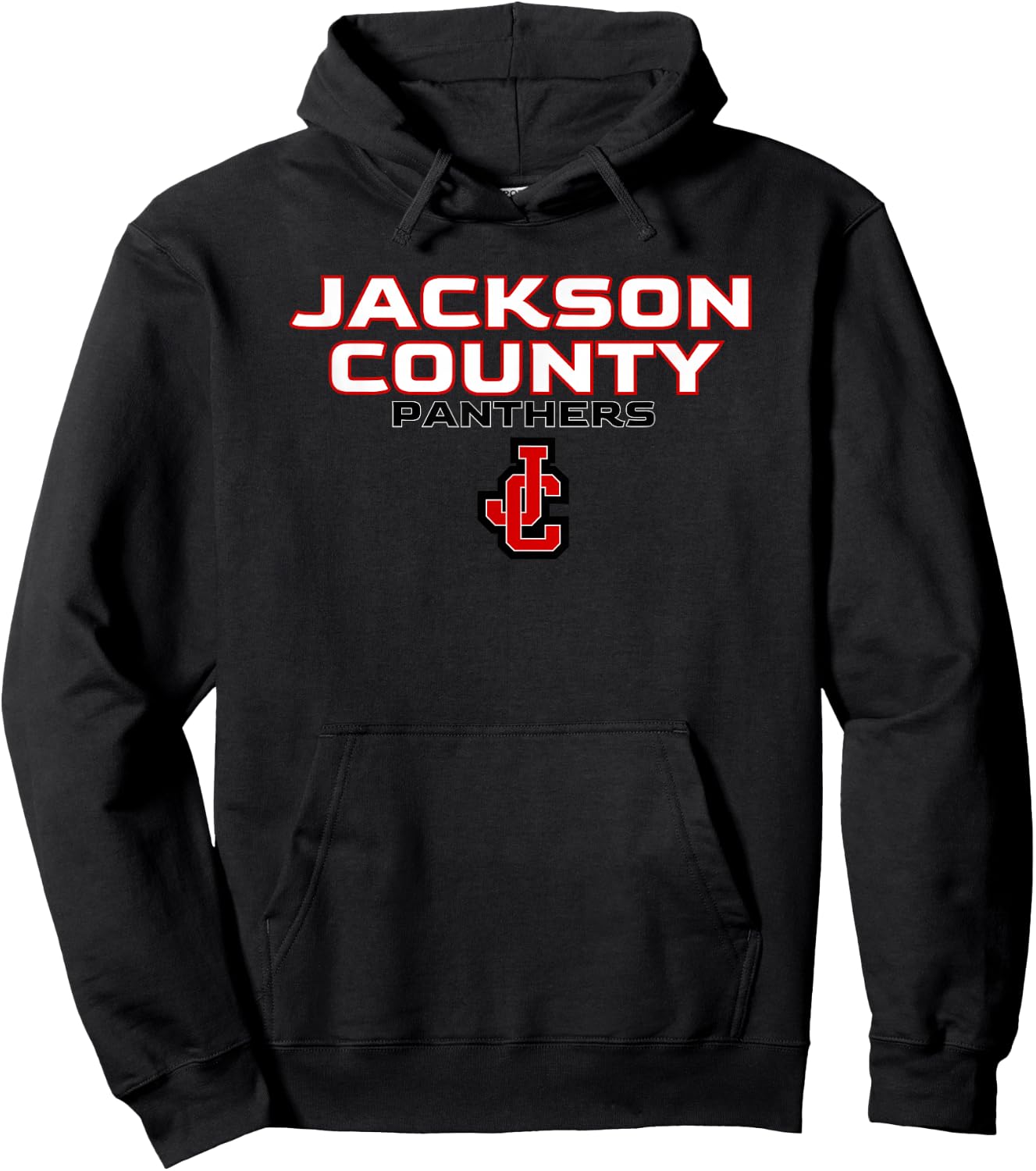Jackson County High School Panthers Stacked Hoodie - Hoodie | Black