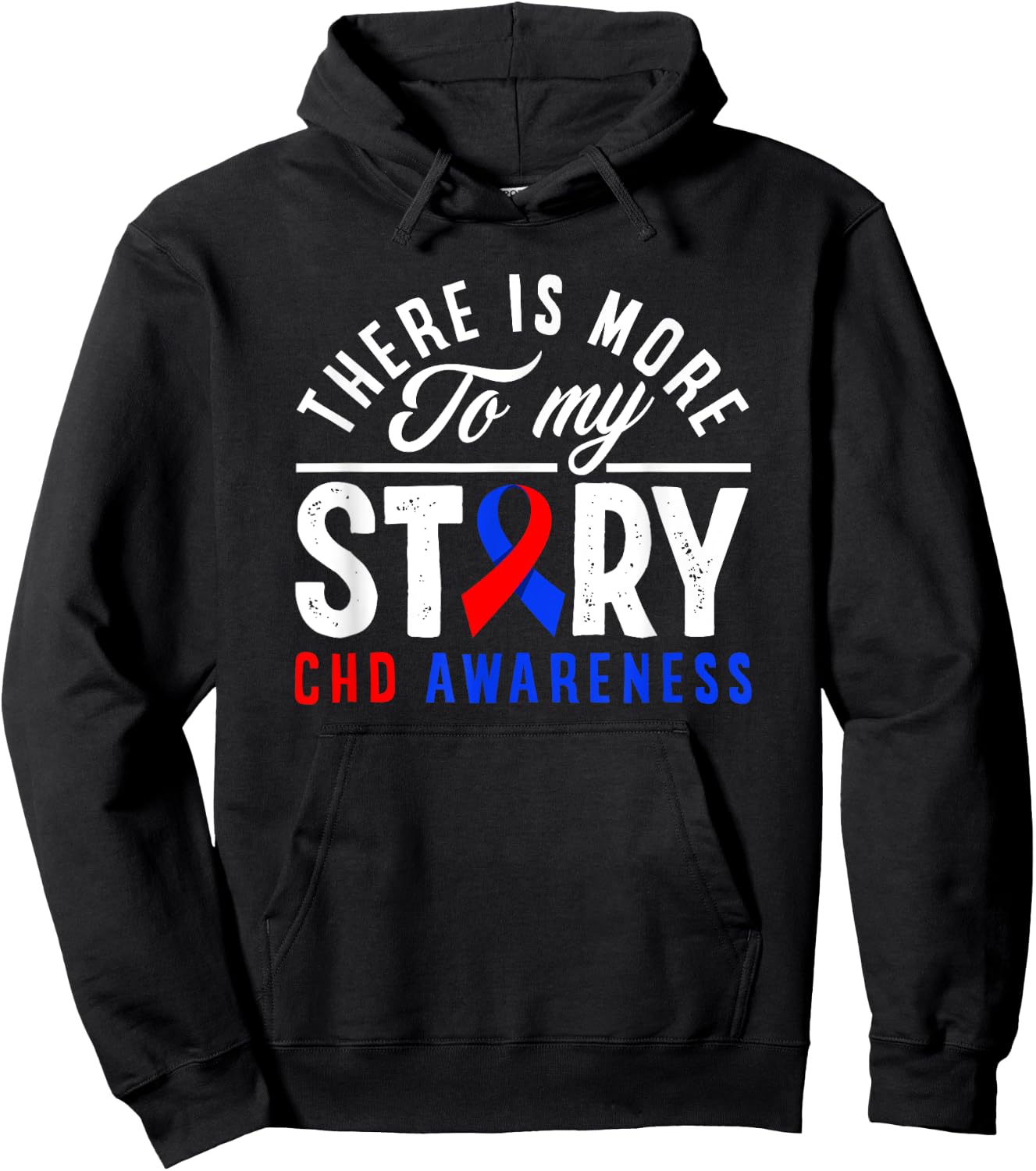 Il y a plus à mon histoire CHD Awareness Hoodie - Hoodie | Black