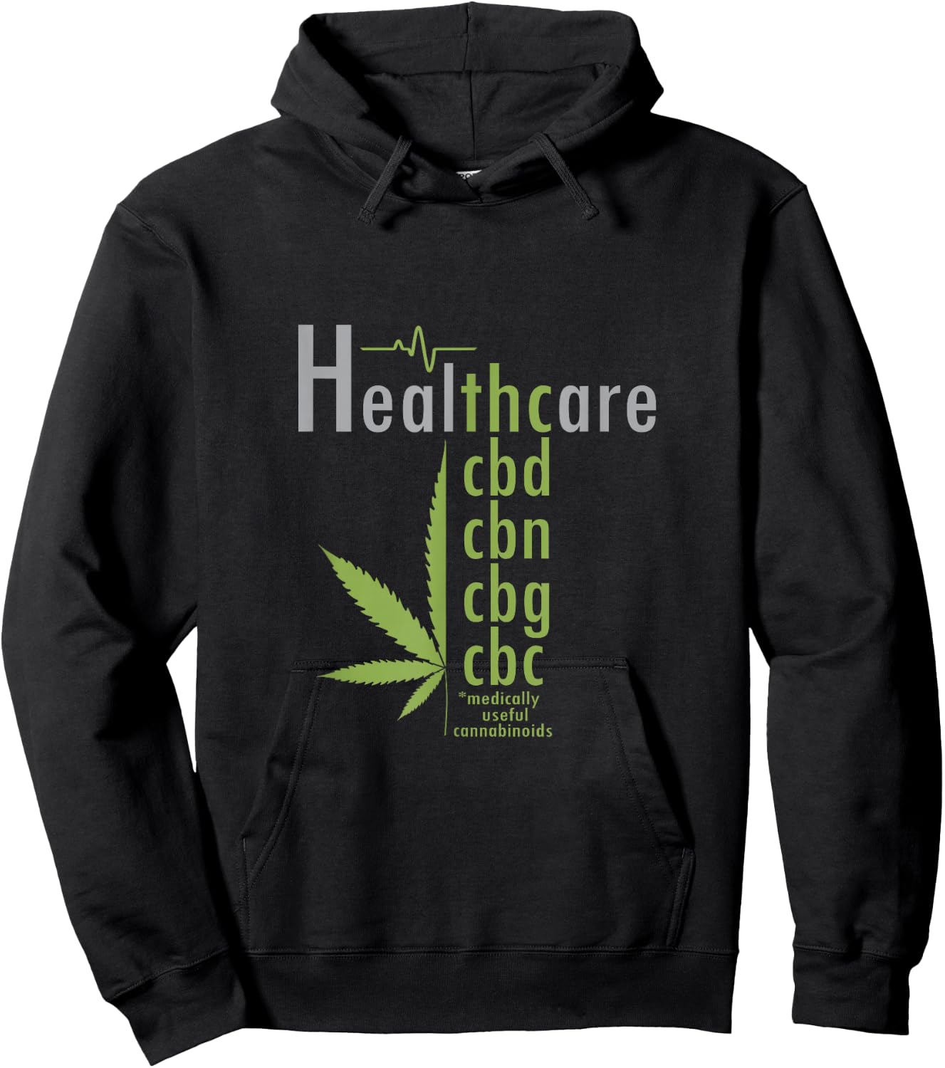 Healthcare| Marijuana Cannabis 420 Pot Stoner THC Hoodie - Hoodie | Black