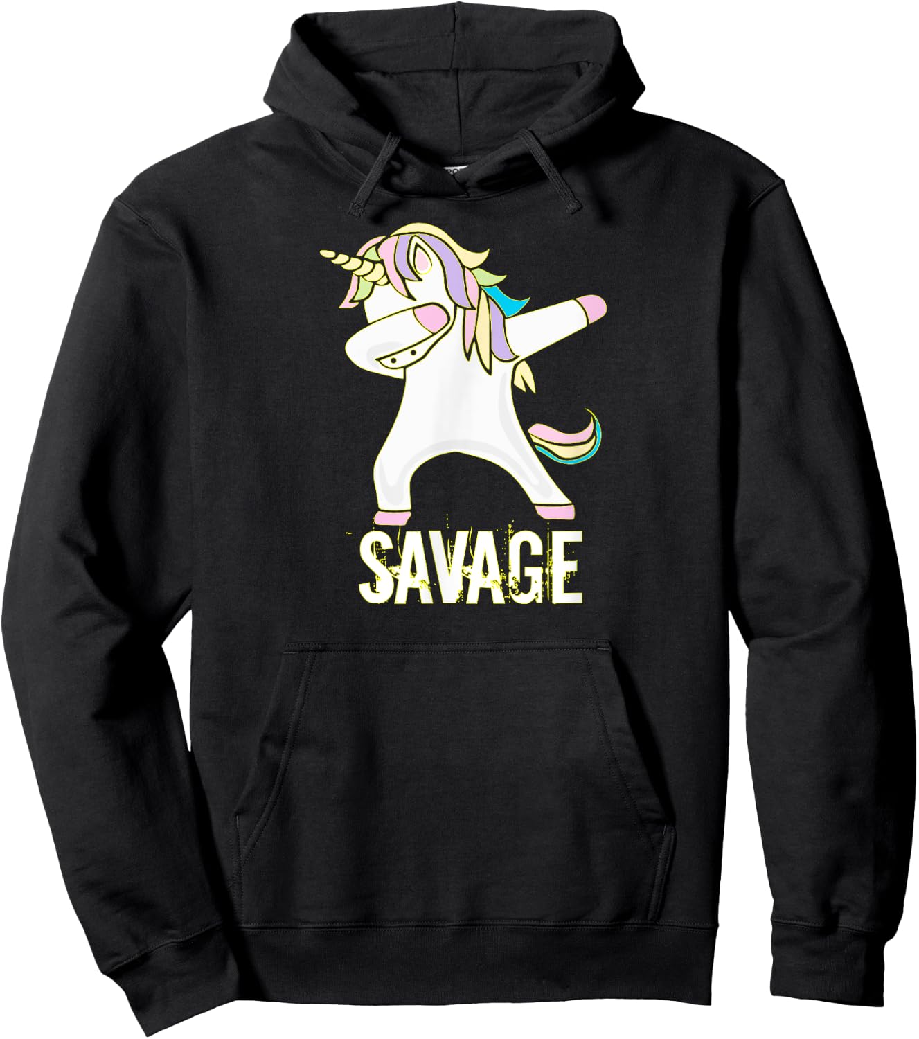 Savage Unicorn Shirt for Youth Adult Women Girls Hoodie - Hoodie | Black