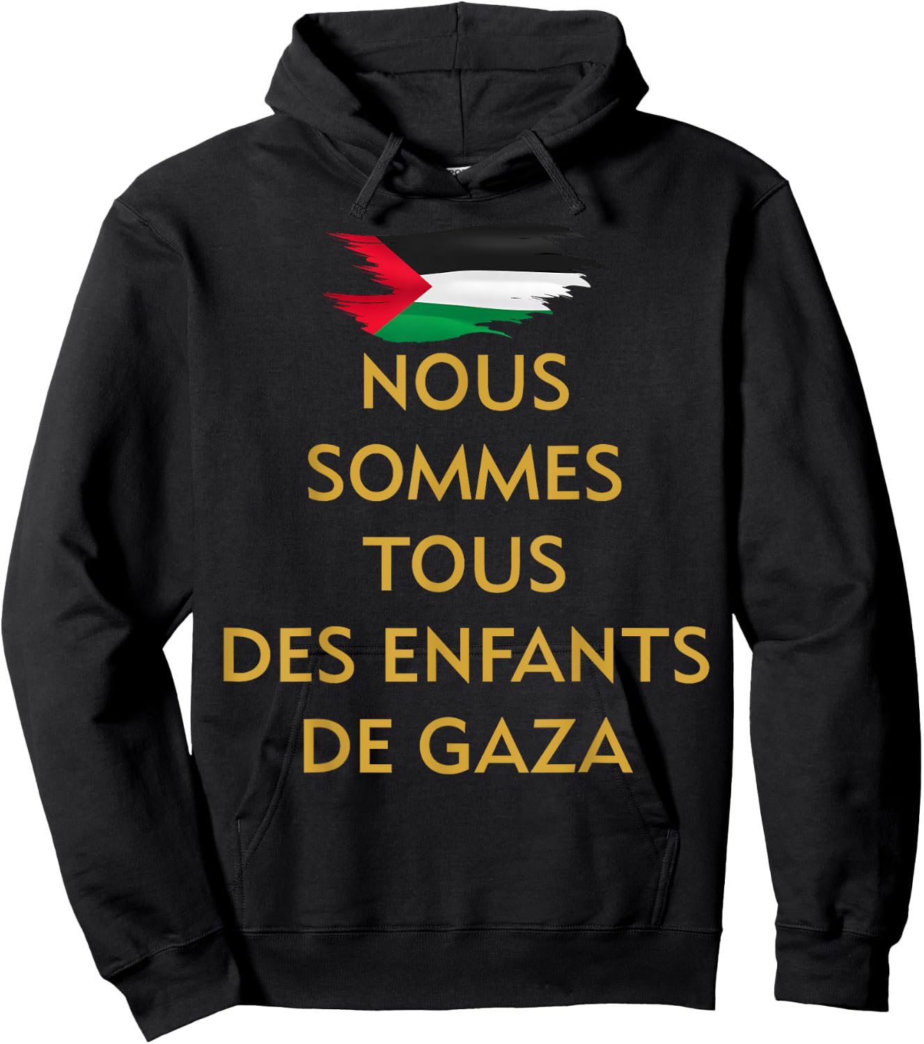 We are all children of Gaza PRO Palestine activist , Black, S Hoodie - Hoodie | Black