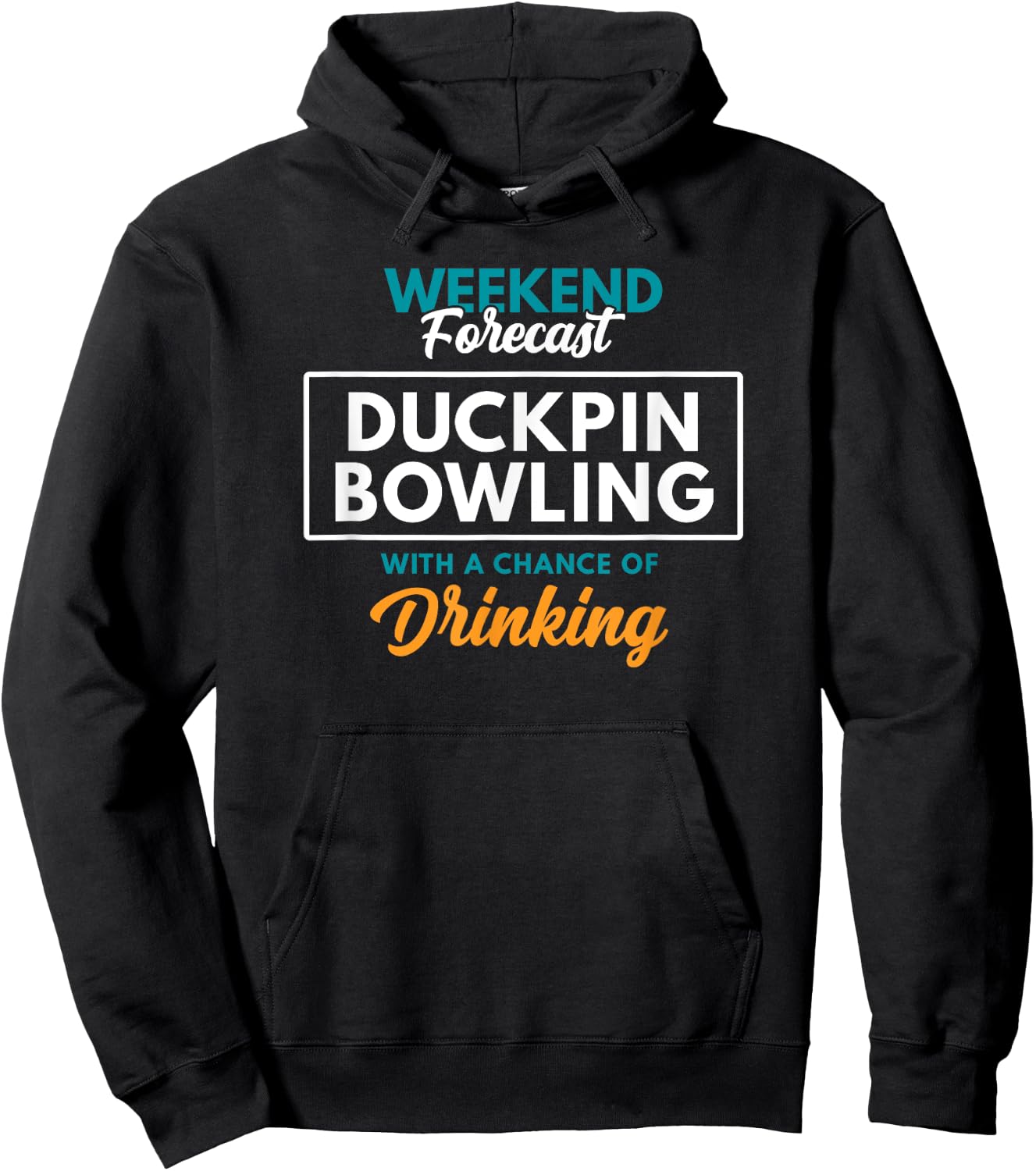 Weekend Forecast Duckpin Bowling Hoodie - Hoodie | Black