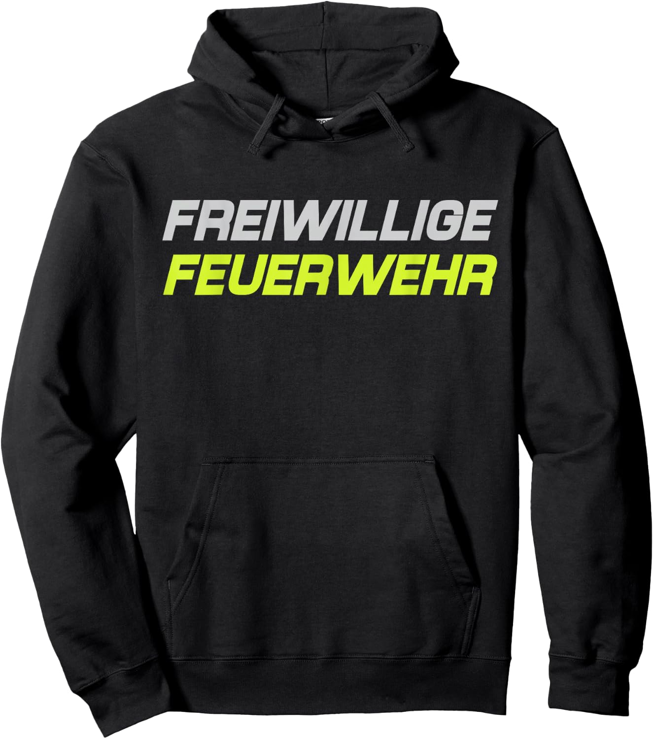 Feuerwehr Freiwillige 112 Feuerwehrmann Uniform Löschgruppe Hoodie - Hoodie | Black